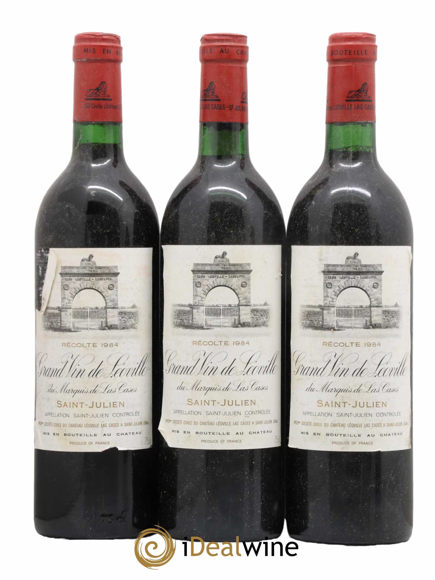 Château Léoville Las Cases 2ème Grand Cru Classé 1984 - Lot de 3 bouteilles - 0