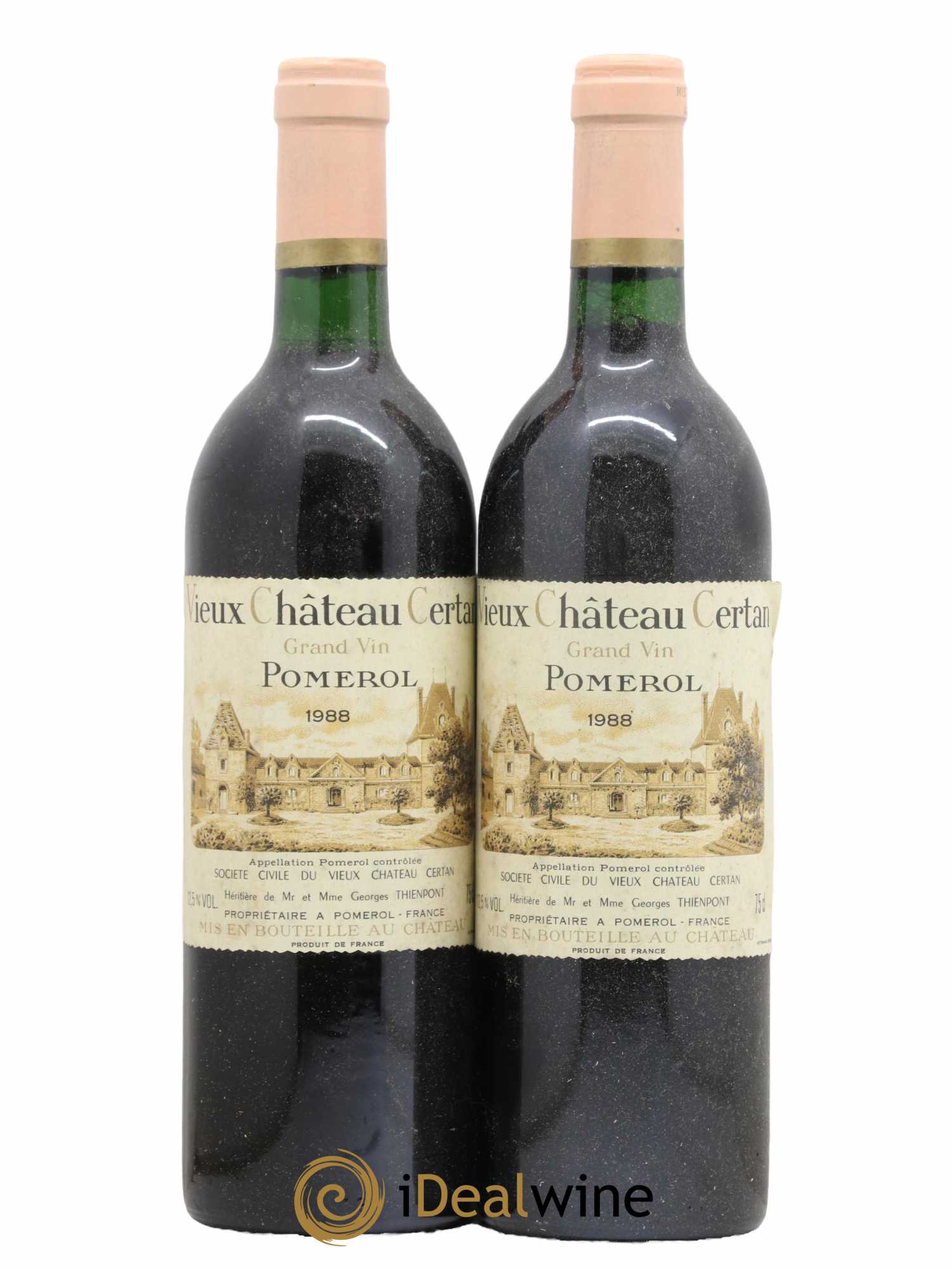 Vieux Château Certan 1988 - Lot de 2 bouteilles - 0