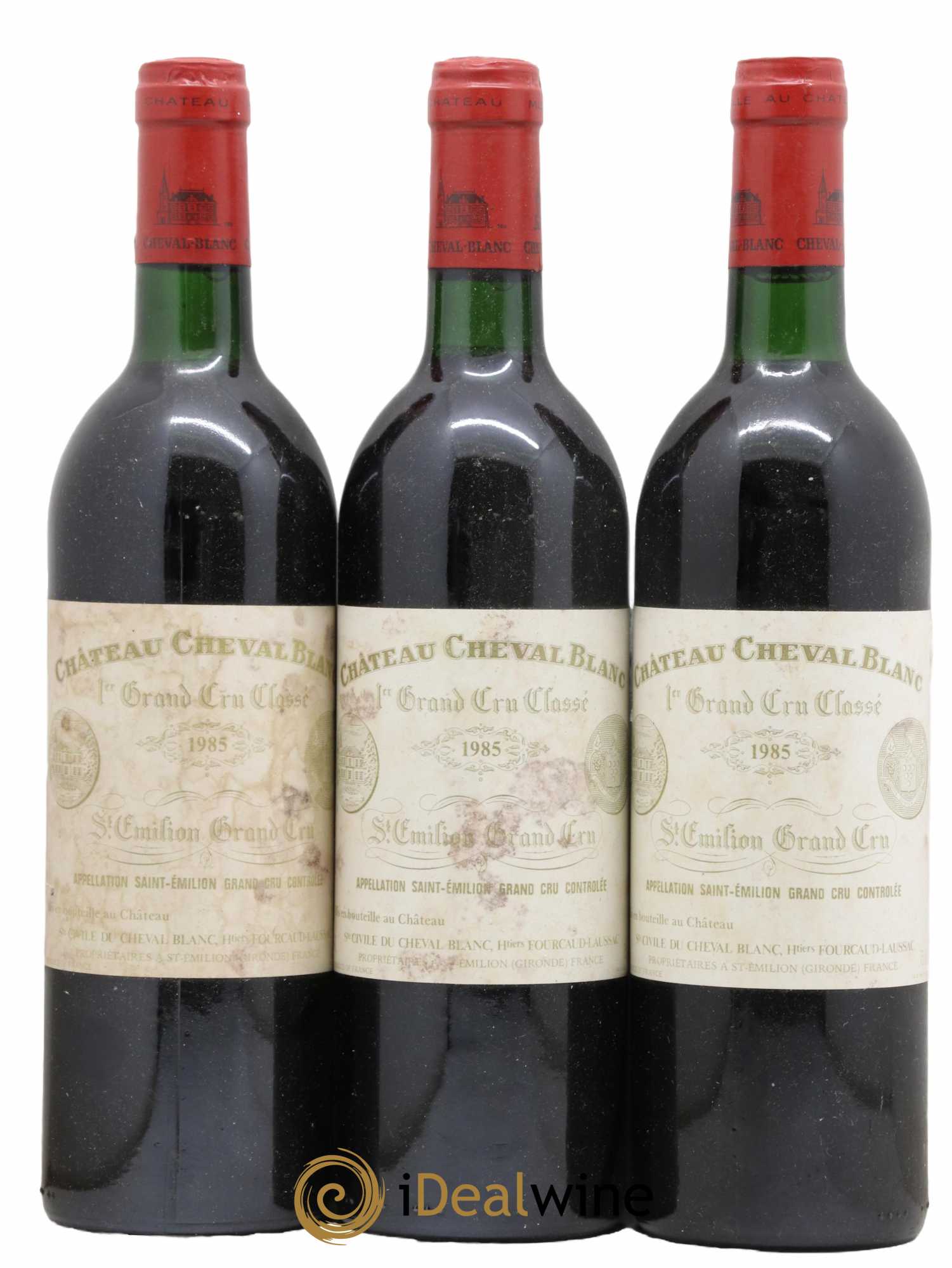 Château Cheval Blanc 1er Grand Cru Classé A 1985 - Lot de 3 bouteilles - 0