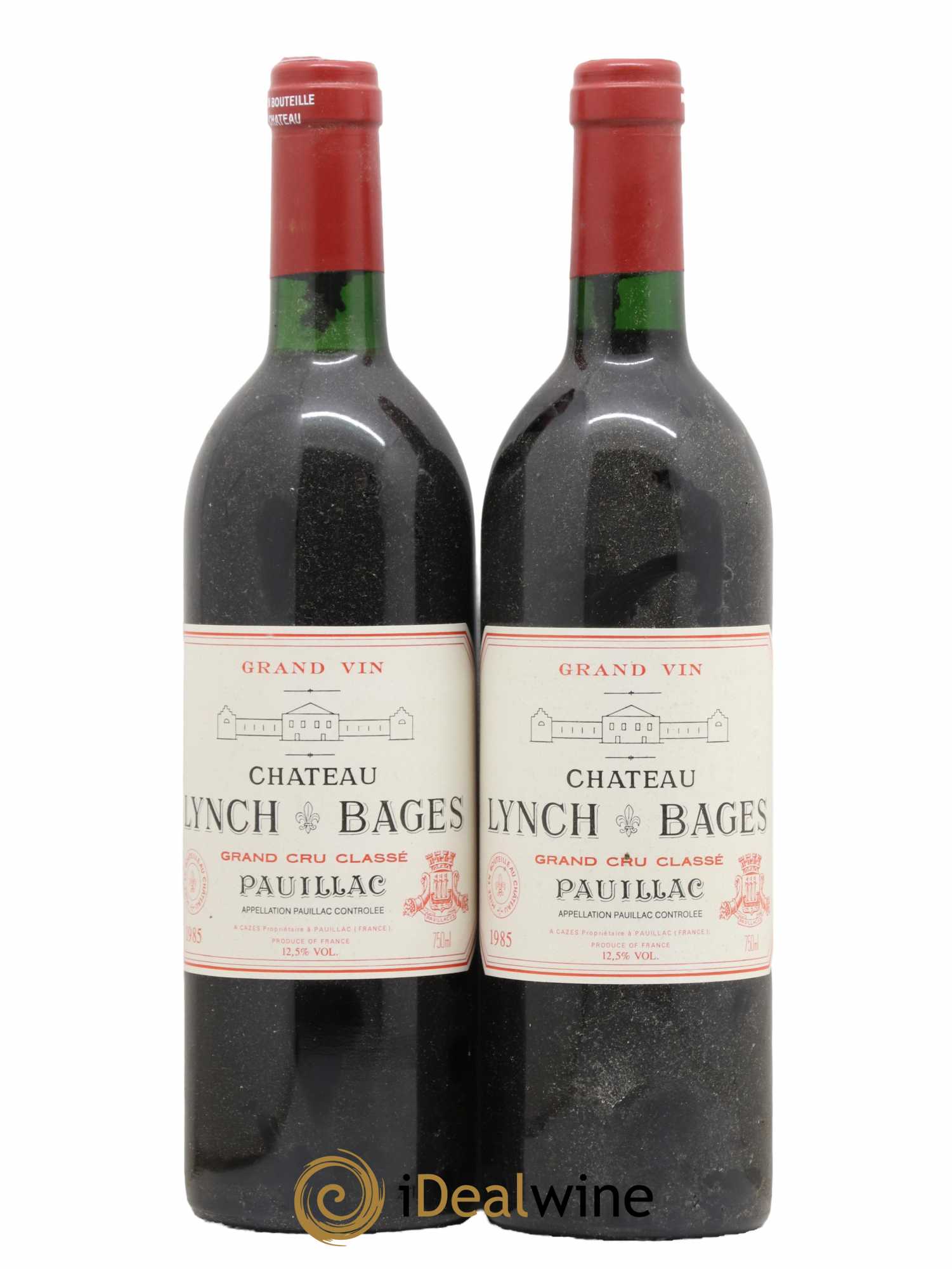 Château Lynch Bages 5ème Grand Cru Classé 1985 - Lot de 2 bouteilles - 0
