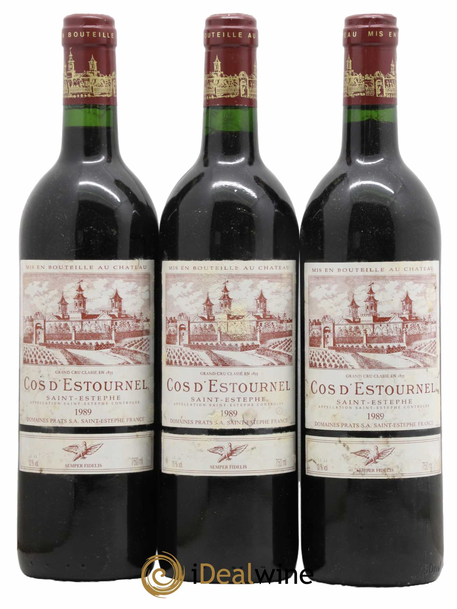 Cos d'Estournel 2ème Grand Cru Classé 1989 - Lot de 3 bouteilles - 0