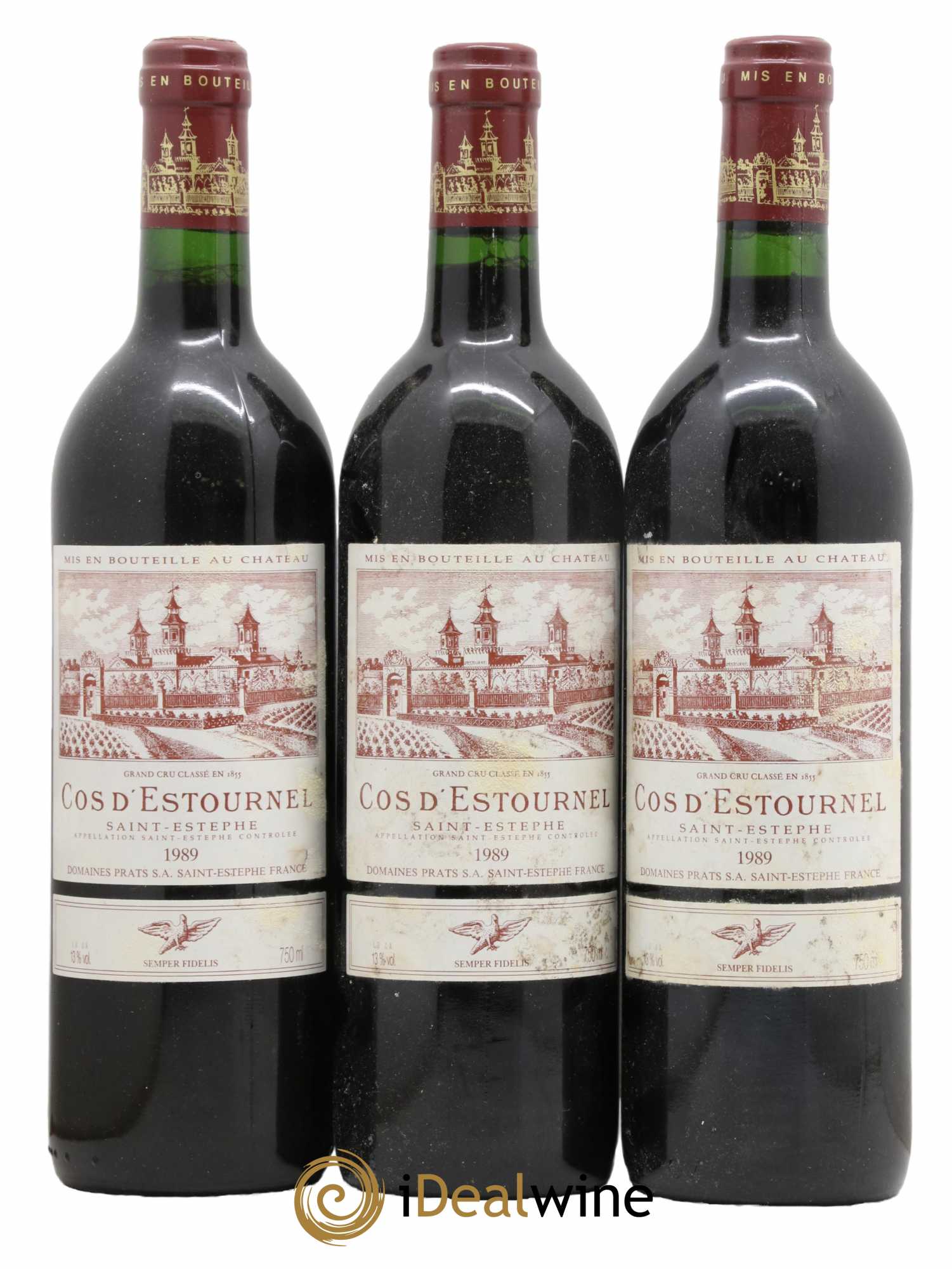 Cos d'Estournel 2ème Grand Cru Classé 1989 - Lot de 3 bouteilles - 0