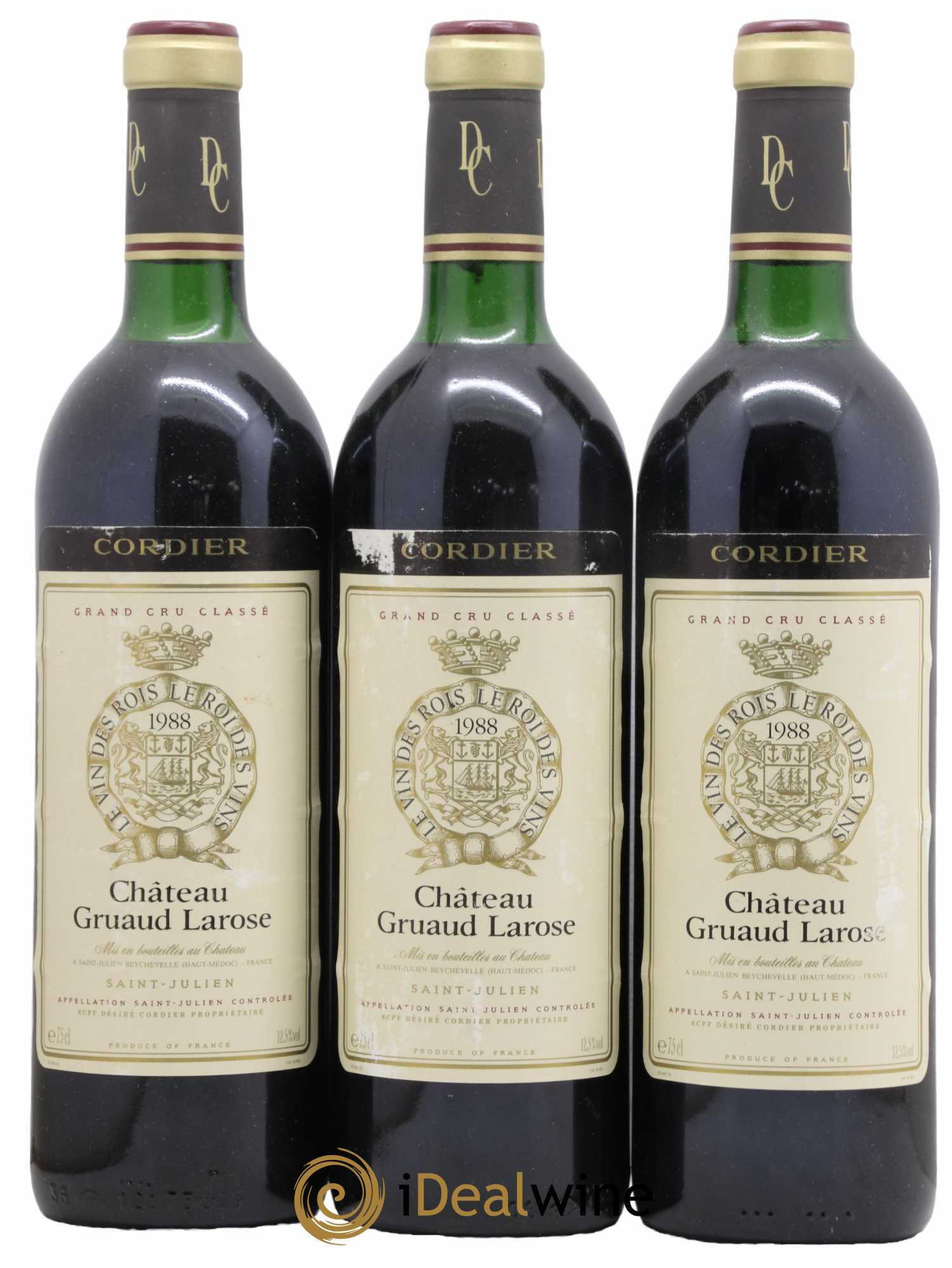 Château Gruaud Larose 2ème Grand Cru Classé 1988 - Lot de 3 bouteilles - 0