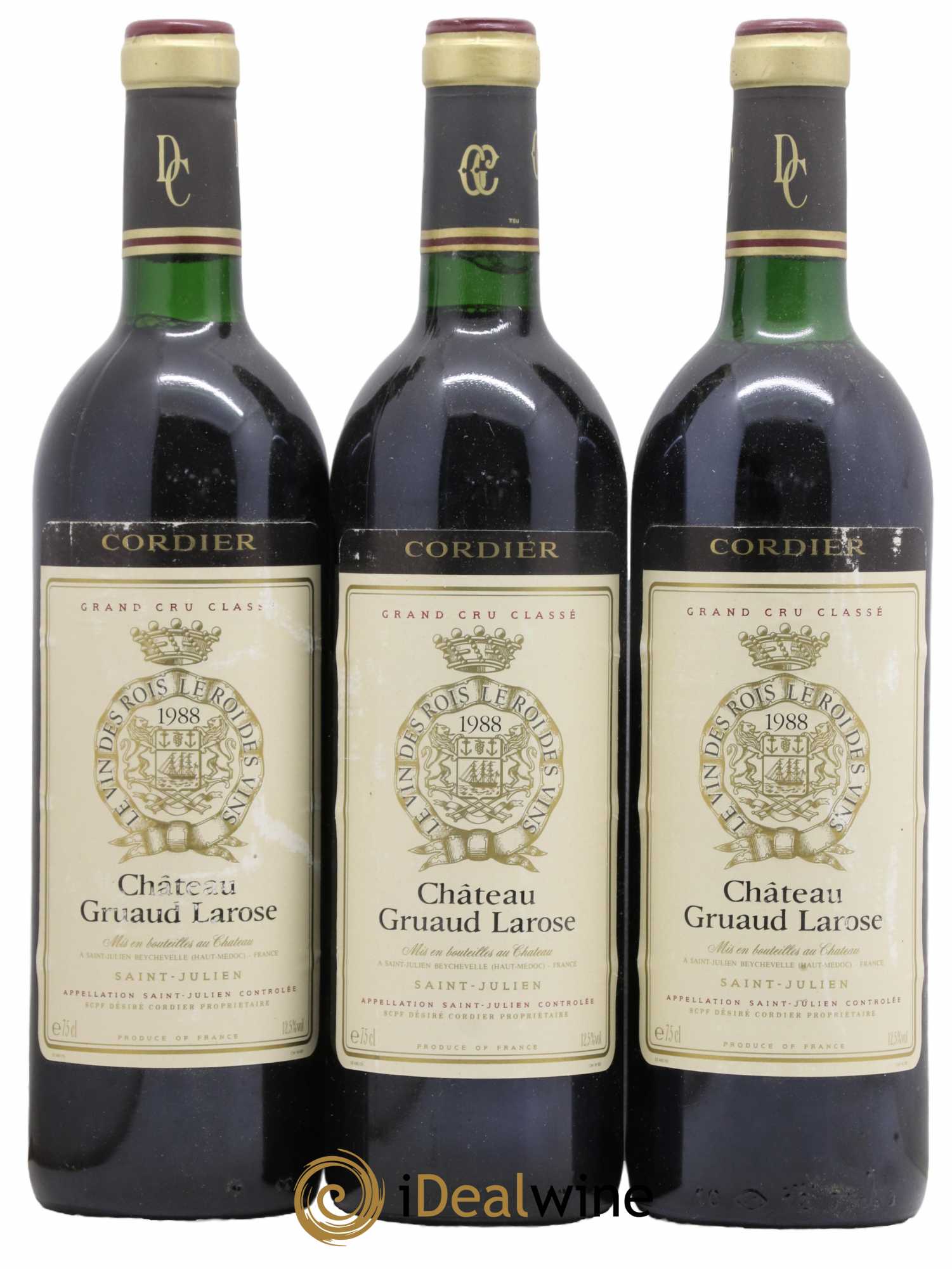 Château Gruaud Larose 2ème Grand Cru Classé 1988 - Lot de 3 bouteilles - 0
