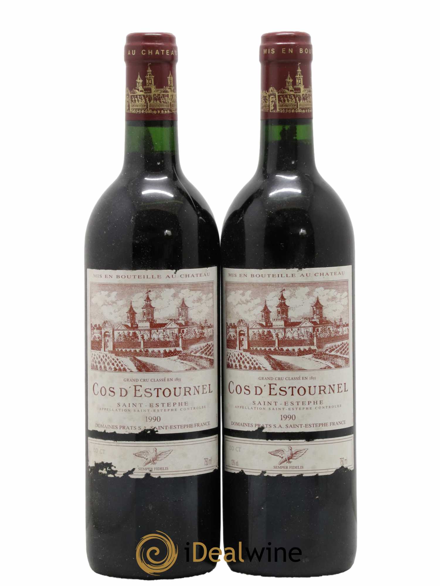 Cos d'Estournel 2ème Grand Cru Classé 1990 - Lot de 2 bouteilles - 0