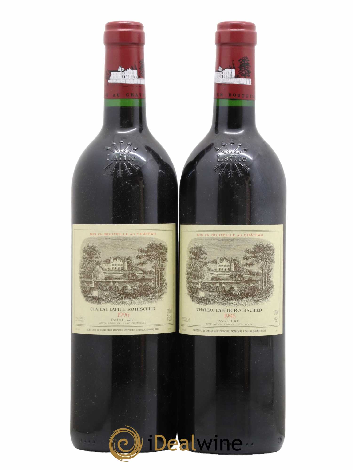 Château Lafite Rothschild 1er Grand Cru Classé 1996 - Lot de 2 bouteilles - 0