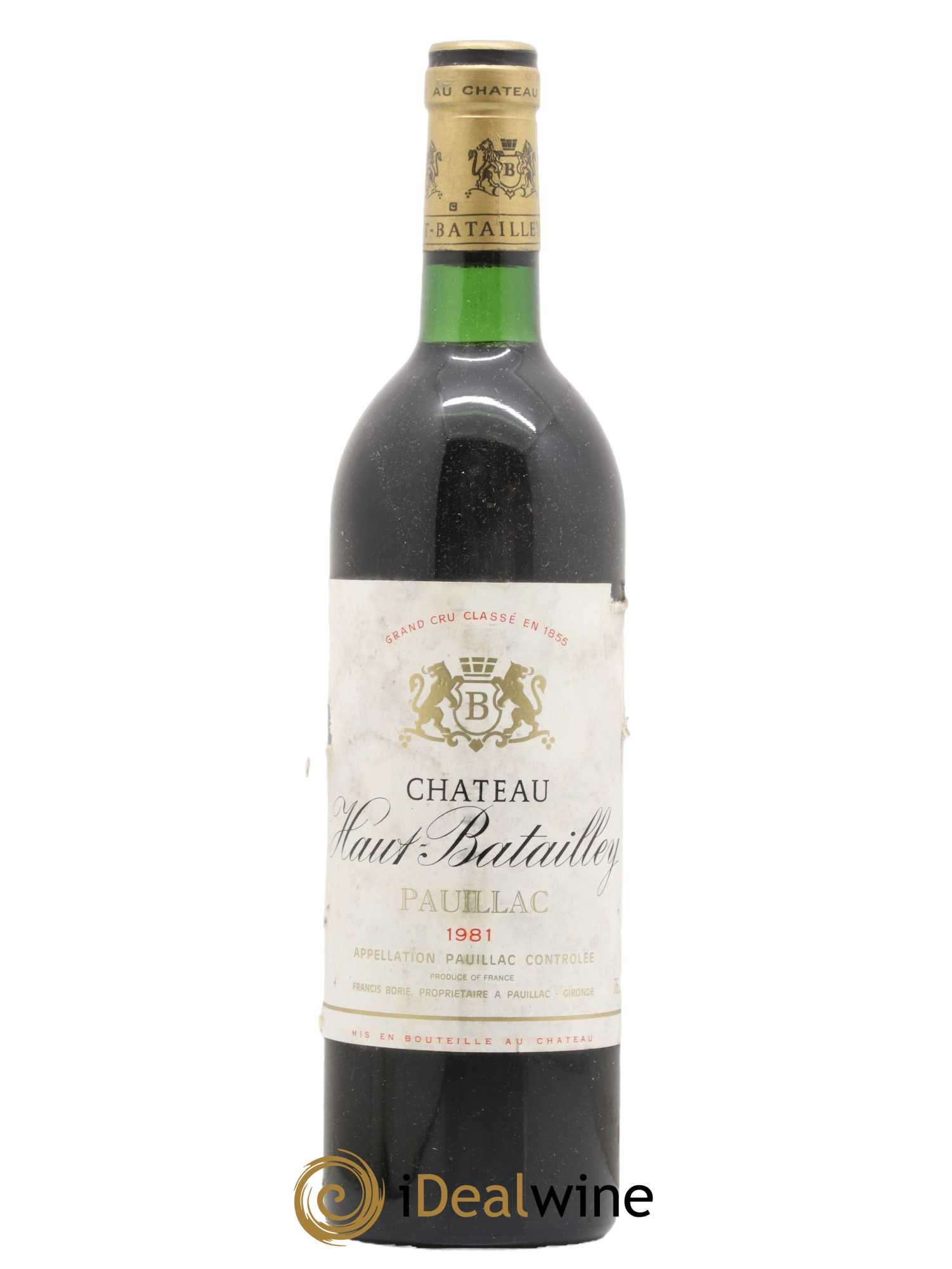 Château Haut Batailley 5ème Grand Cru Classé 1981 - Lot de 1 bouteille - 0