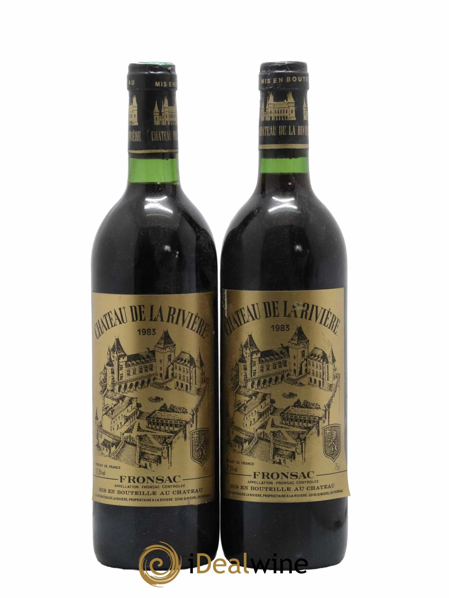 Château de La Rivière 1983 - Lot de 2 bouteilles - 0