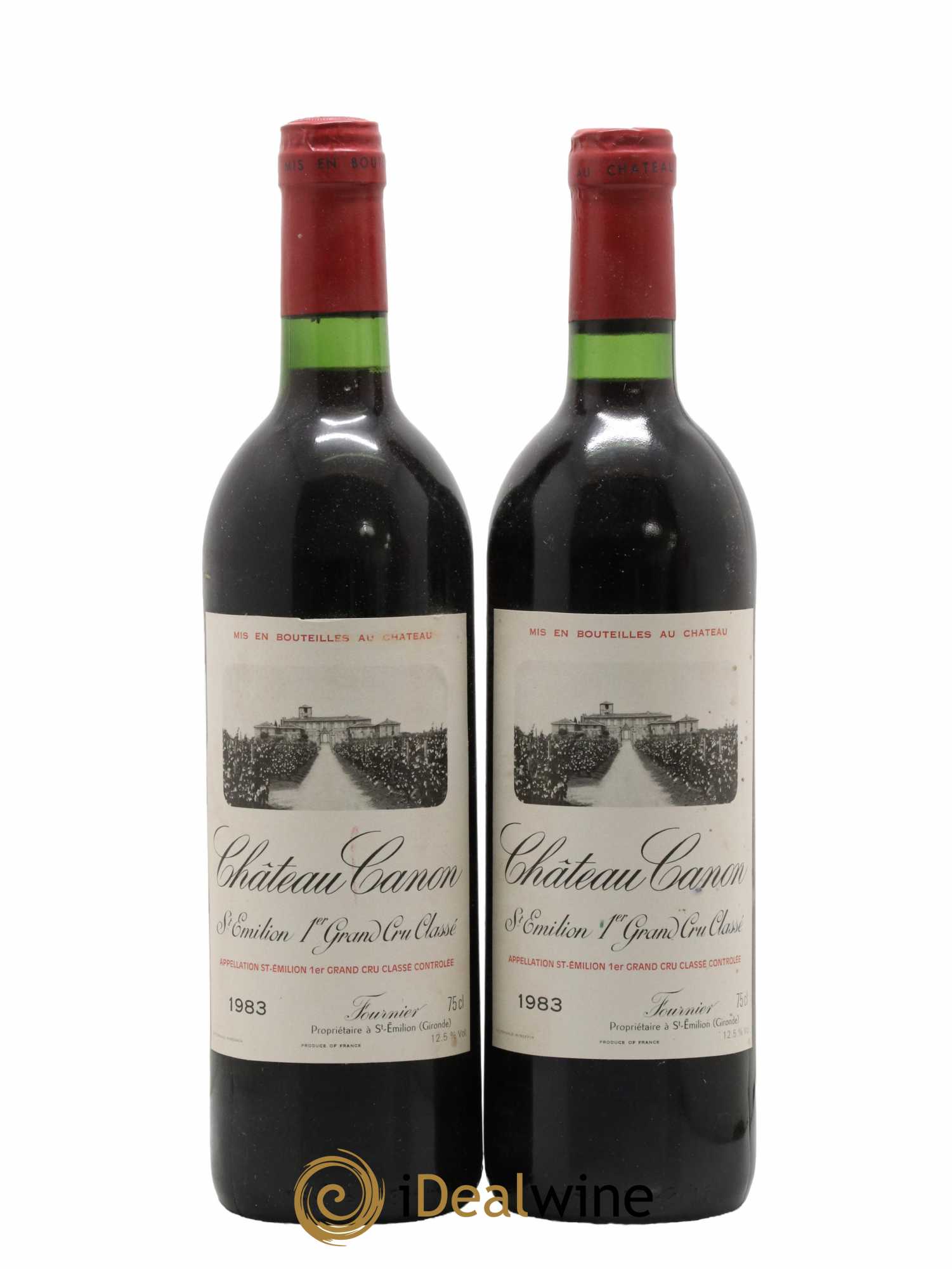 Château Canon 1er Grand Cru Classé B 1983 - Lot de 2 bouteilles - 0