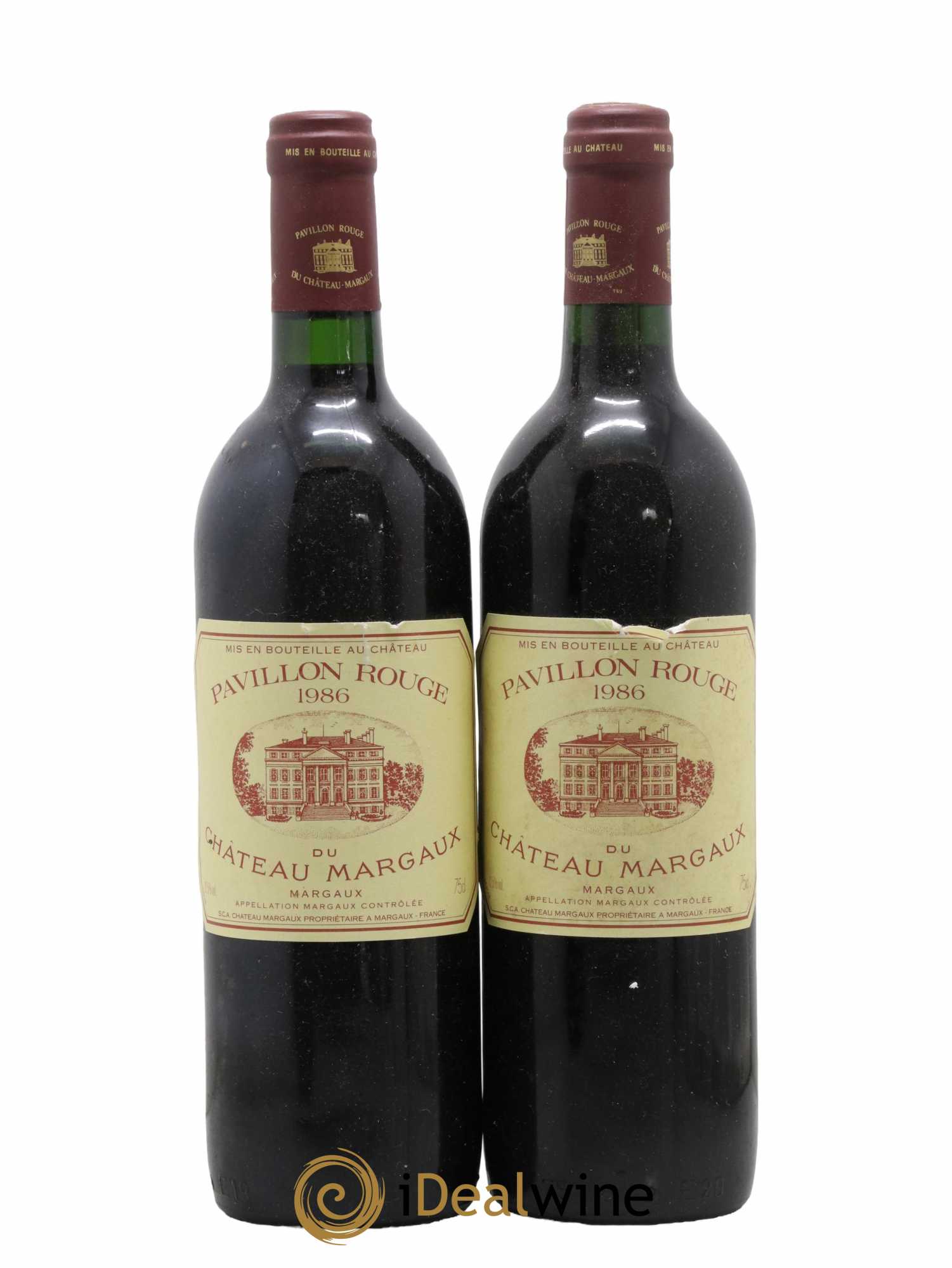 Pavillon Rouge du Château Margaux Second Vin 1986 - Posten von 2 Flaschen - 0