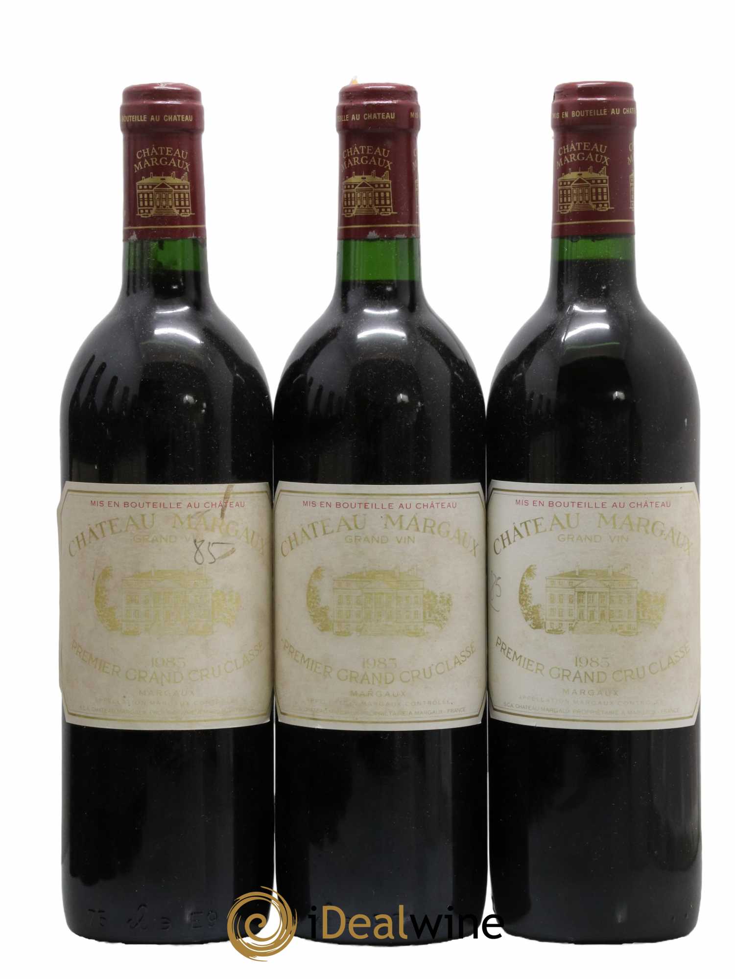 Château Margaux 1er Grand Cru Classé 1985 - Lot de 3 bouteilles - 0