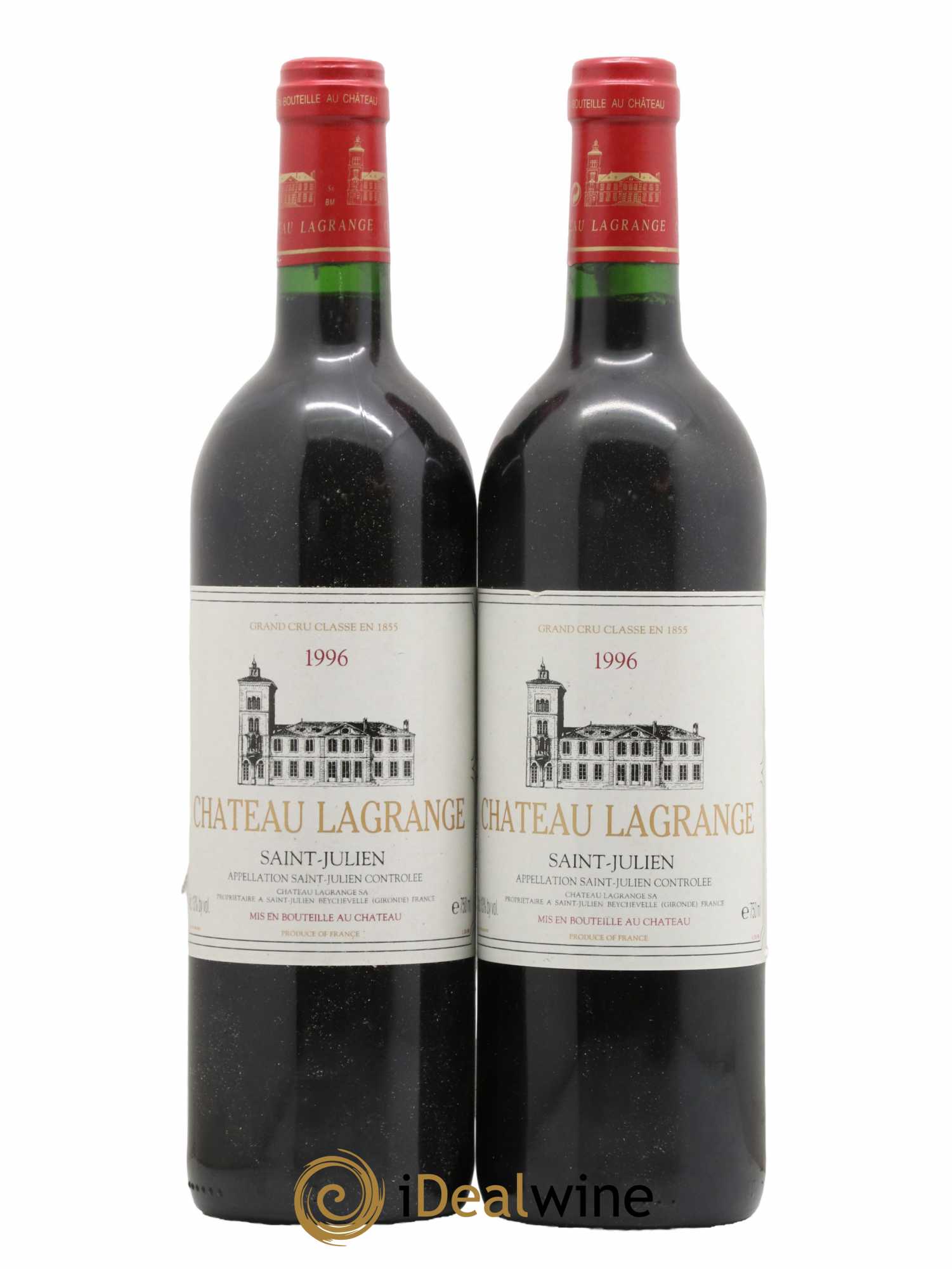 Château Lagrange 3ème Grand Cru Classé 1996 - Lot de 2 bouteilles - 0