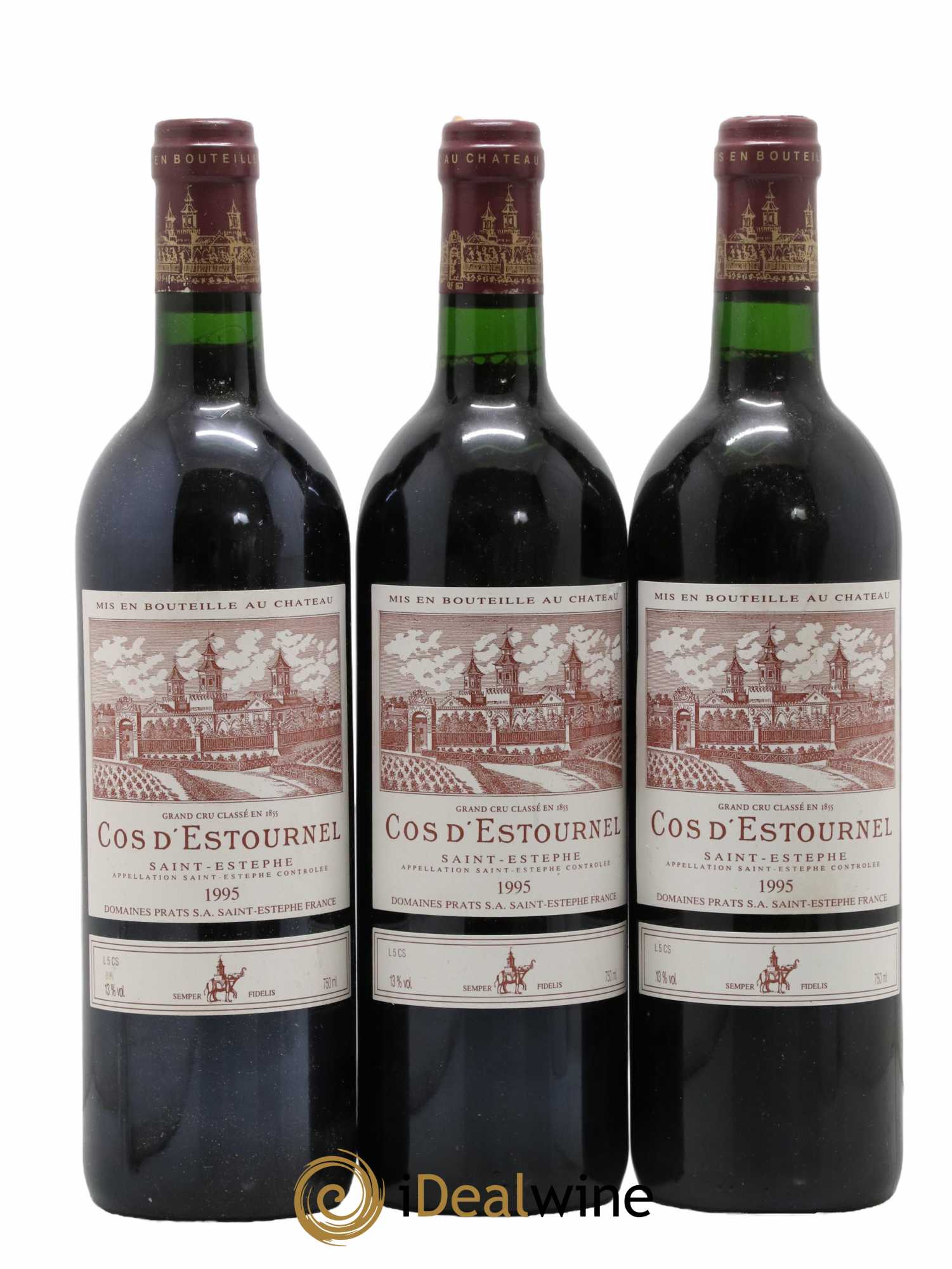 Cos d'Estournel 2ème Grand Cru Classé 1995 - Lot de 3 bouteilles - 0