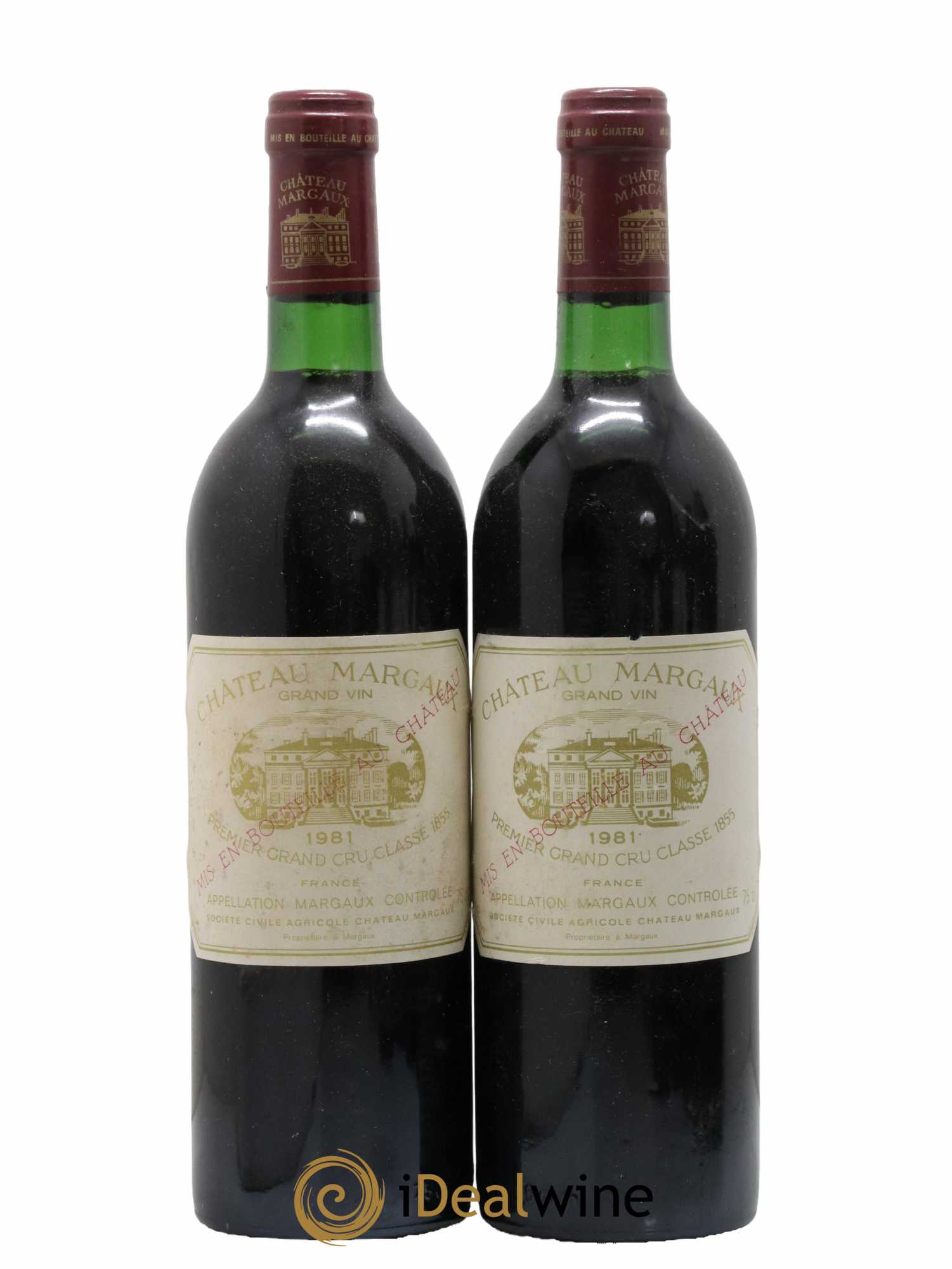 Château Margaux 1er Grand Cru Classé 1981 - Lot de 2 bouteilles - 0