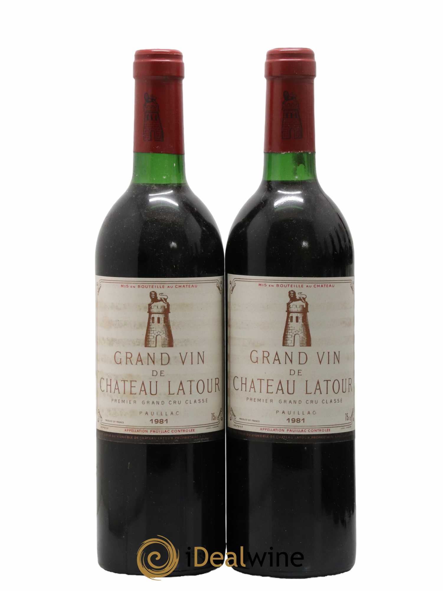 Château Latour 1er Grand Cru Classé 1981 - Lot de 2 bouteilles - 0