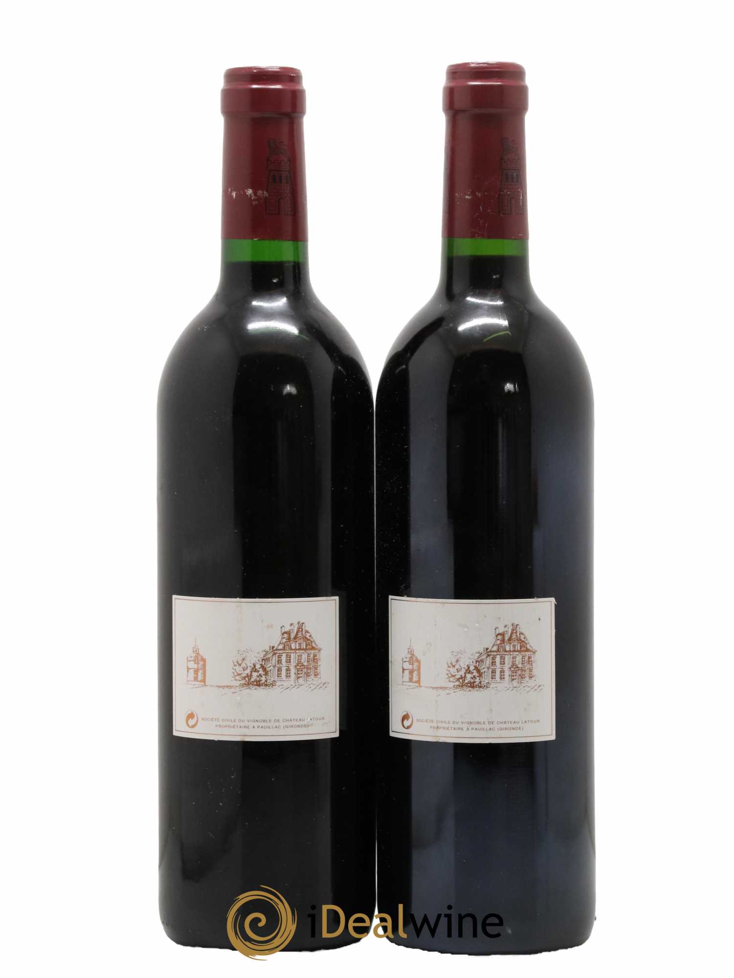 Château Latour 1er Grand Cru Classé 1996 - Lot de 2 bouteilles - 1