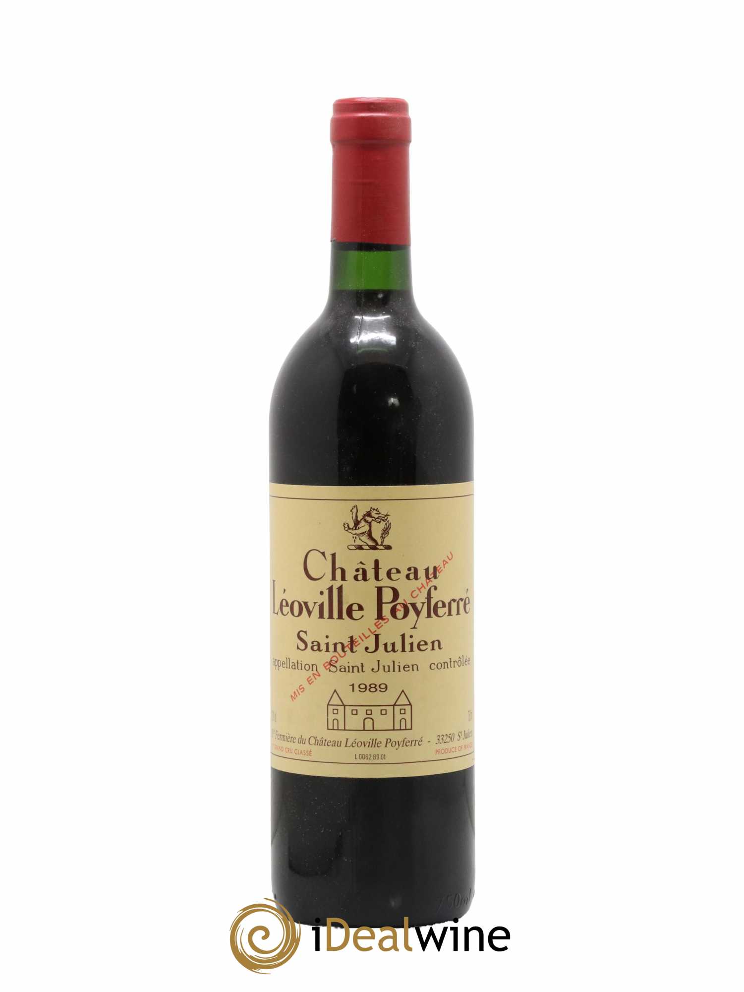Château Léoville Poyferré 2ème Grand Cru Classé 1989 - Lot de 1 bouteille - 0