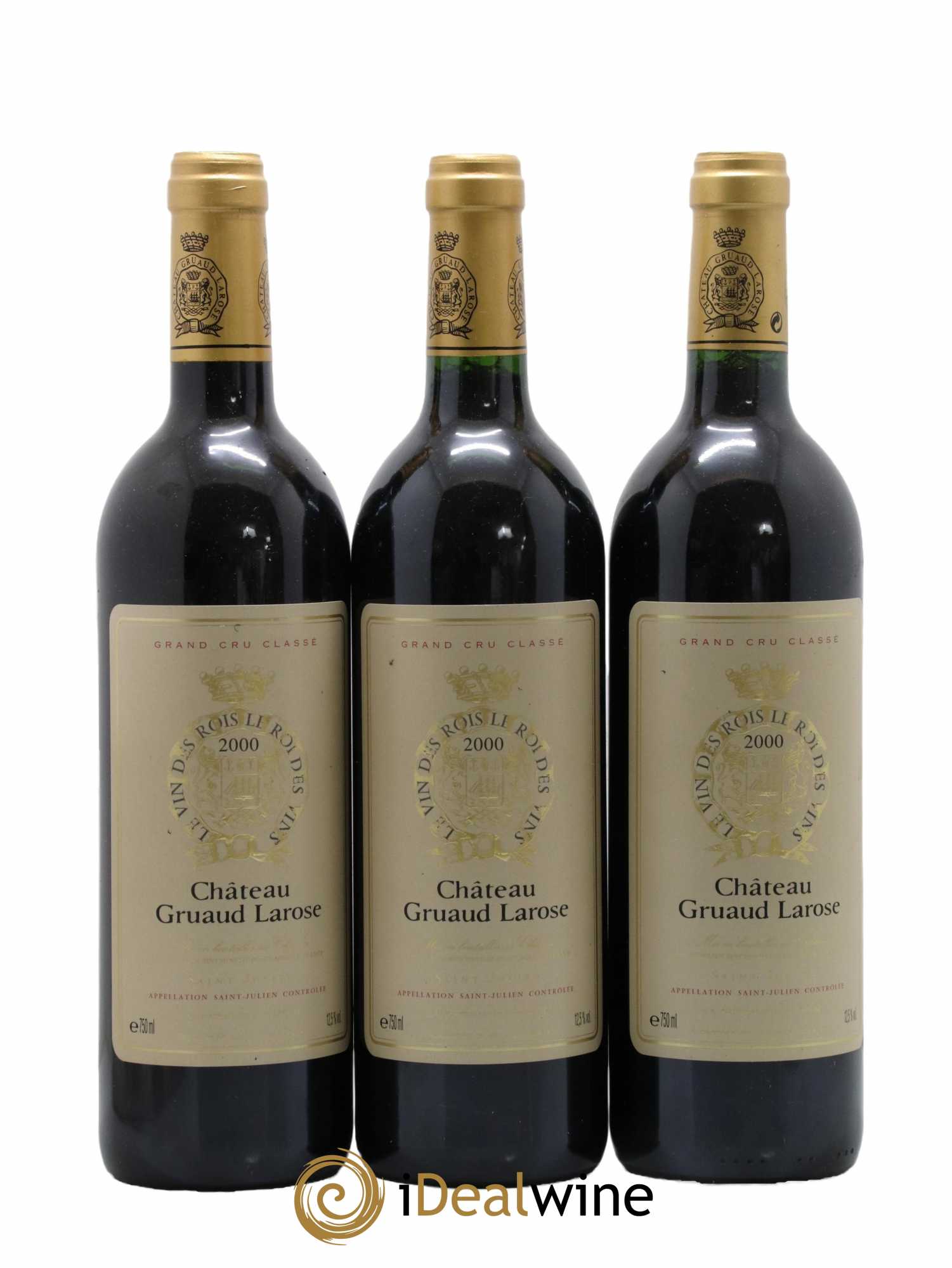 Château Gruaud Larose 2ème Grand Cru Classé 2000 - Lot de 3 bouteilles - 0