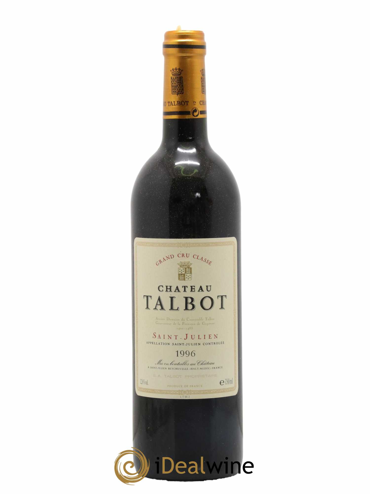 Château Talbot 4ème Grand Cru Classé 1996 - Lot de 1 bouteille - 0