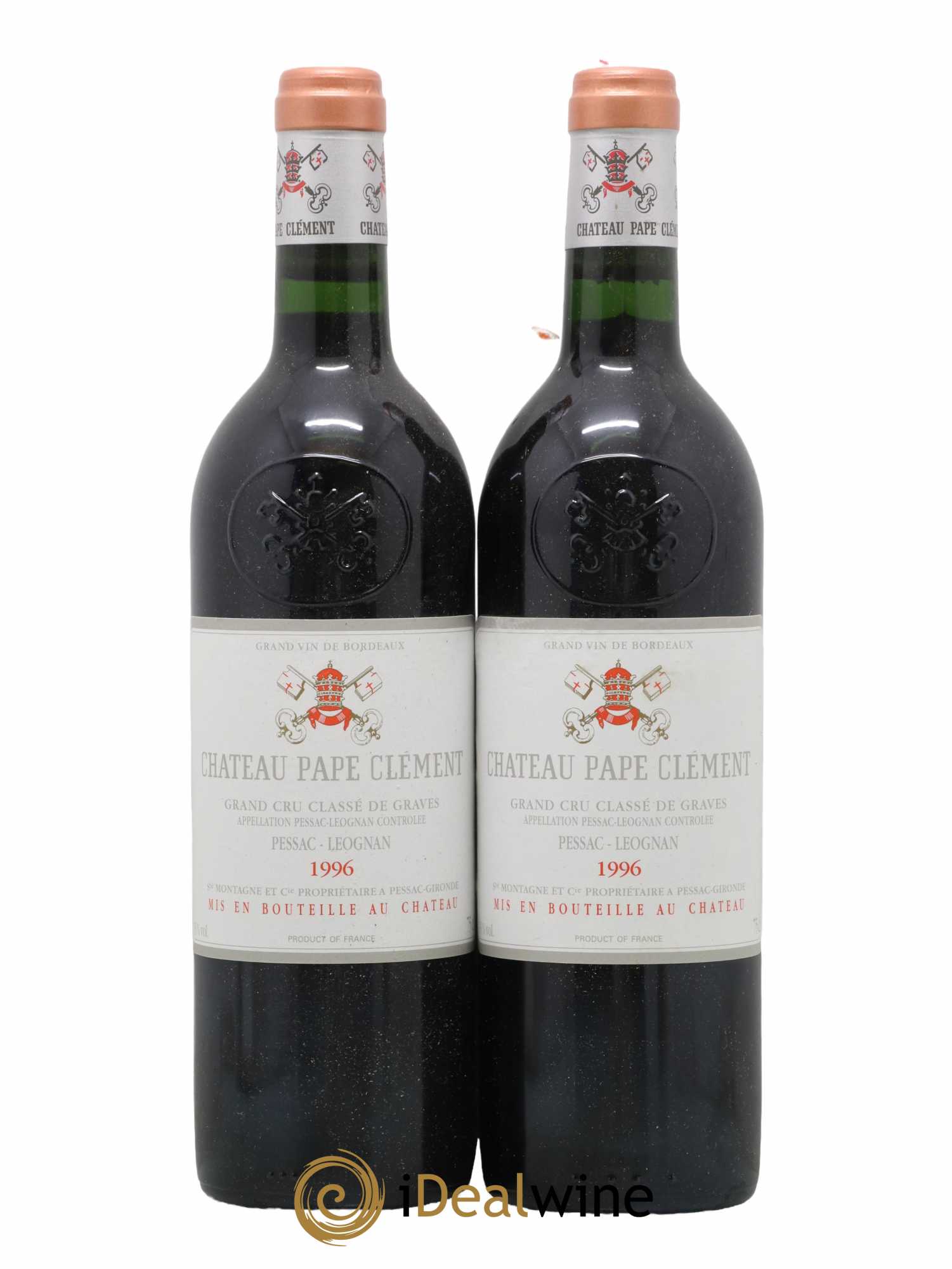 Château Pape Clément Cru Classé de Graves 1996 - Lot de 2 bouteilles - 0