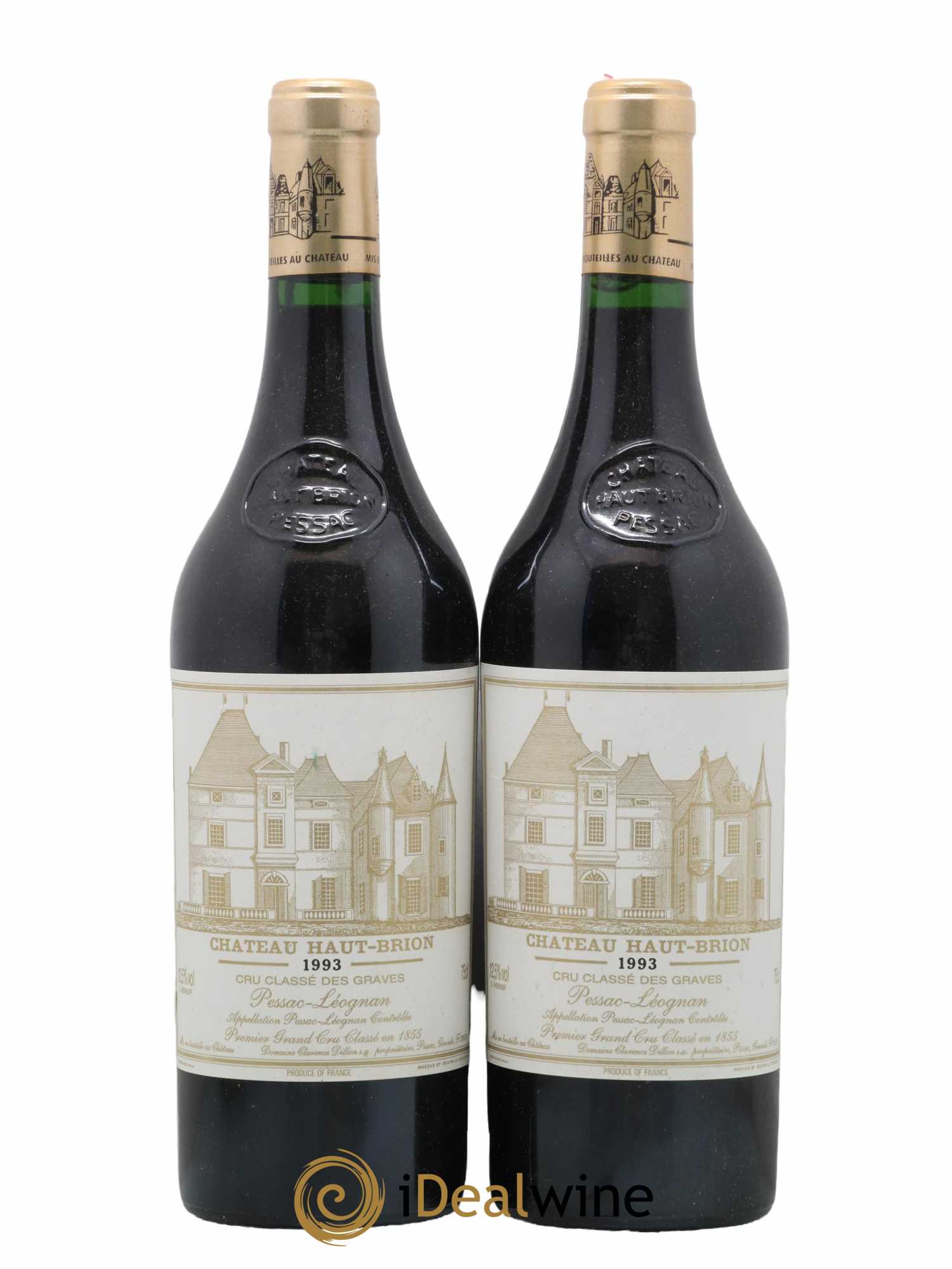 Château Haut Brion 1er Grand Cru Classé 1993 - Lot de 2 bouteilles - 0