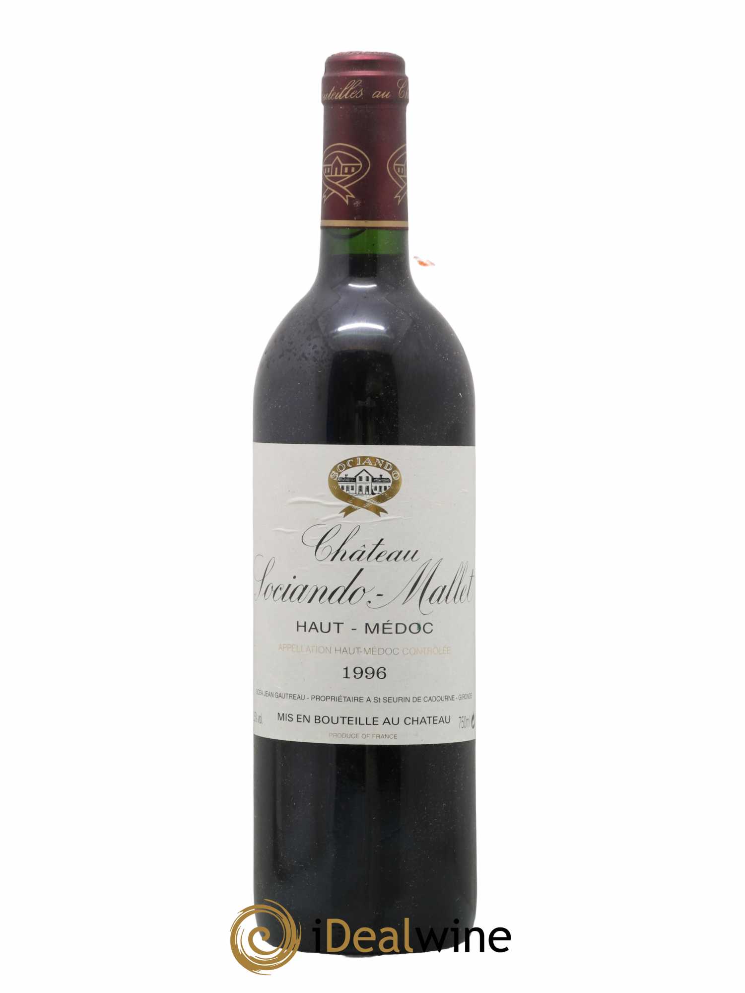 Château Sociando Mallet 1996 - Lot of 1 bottle - 0