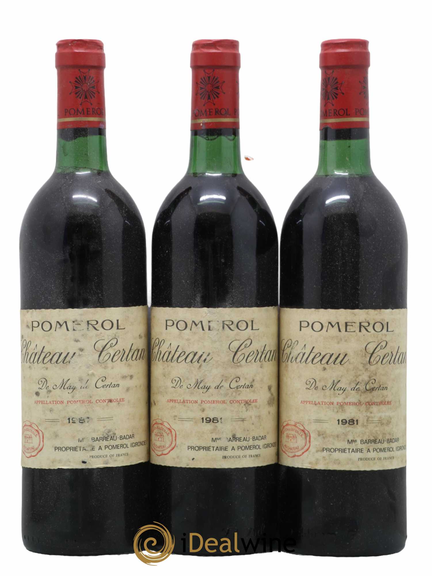 Château Certan de May 1981 - Lot de 3 bouteilles - 0