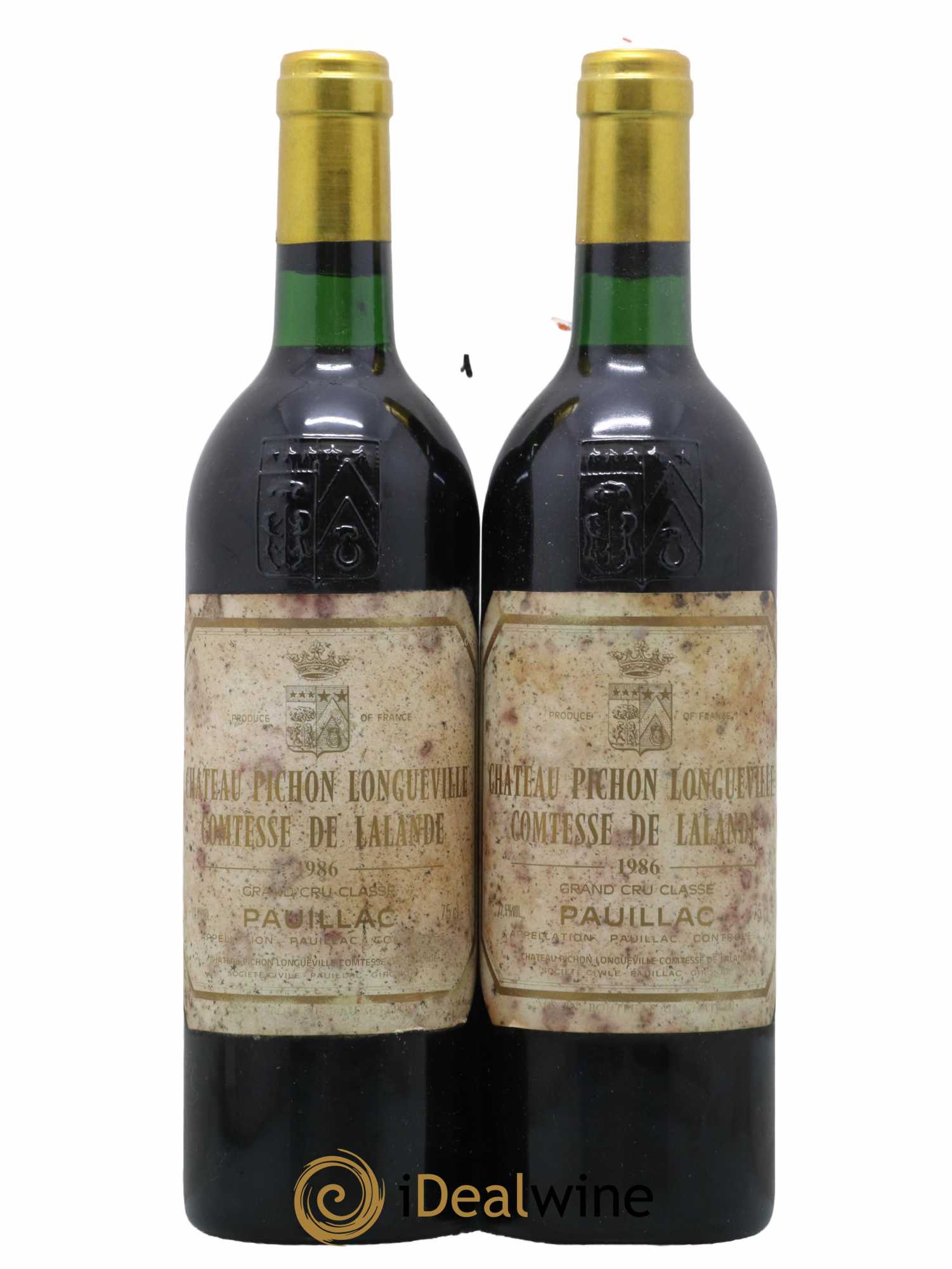 Château Pichon Longueville Comtesse de Lalande 2ème Grand Cru Classé 1986 - Posten von 2 Flaschen - 0