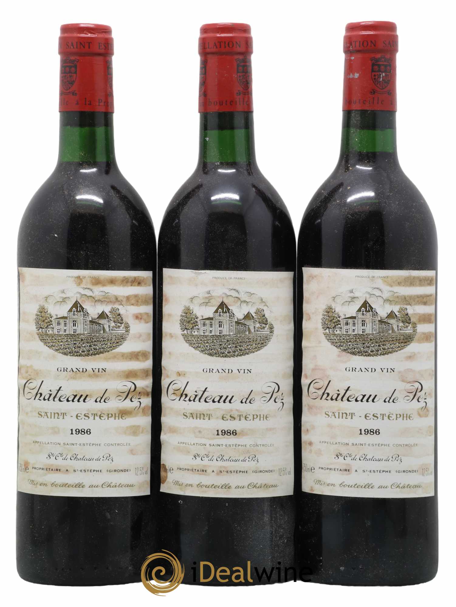 Château de Pez 1986 - Lot de 3 bouteilles - 0