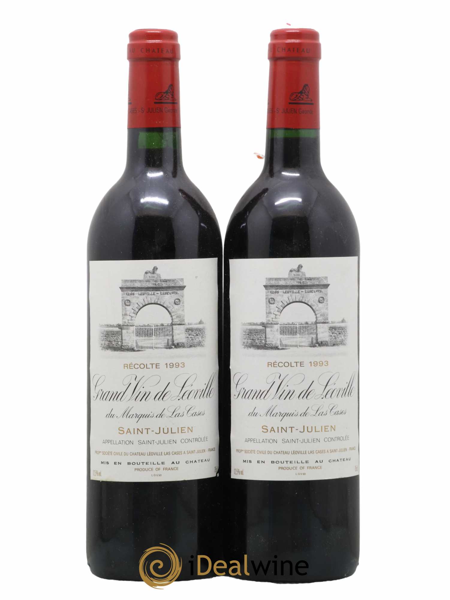 Château Léoville Las Cases 2ème Grand Cru Classé 1993 - Lot de 2 bouteilles - 0