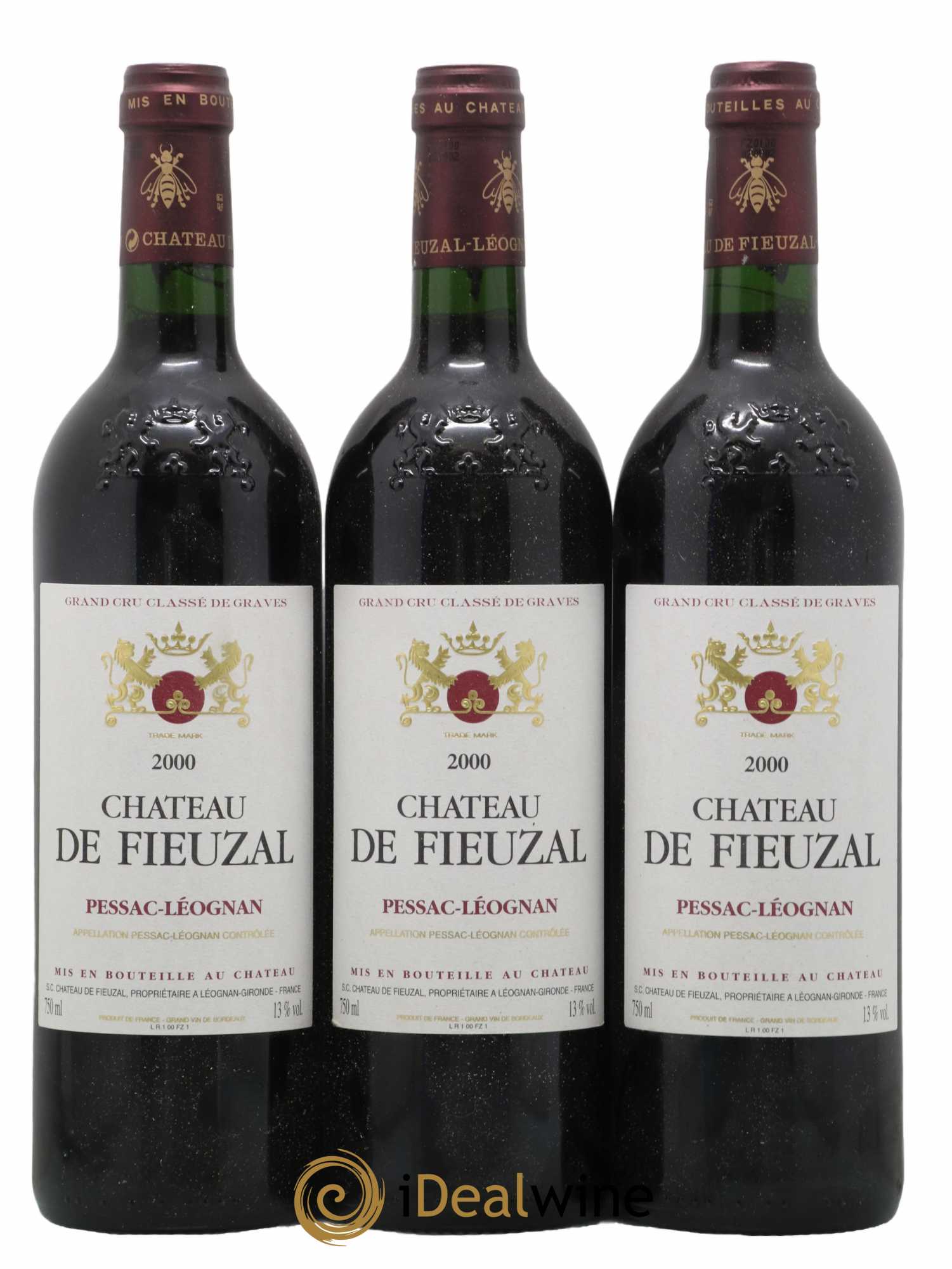 Château de Fieuzal Cru Classé de Graves 2000 - Lot de 3 bouteilles - 0