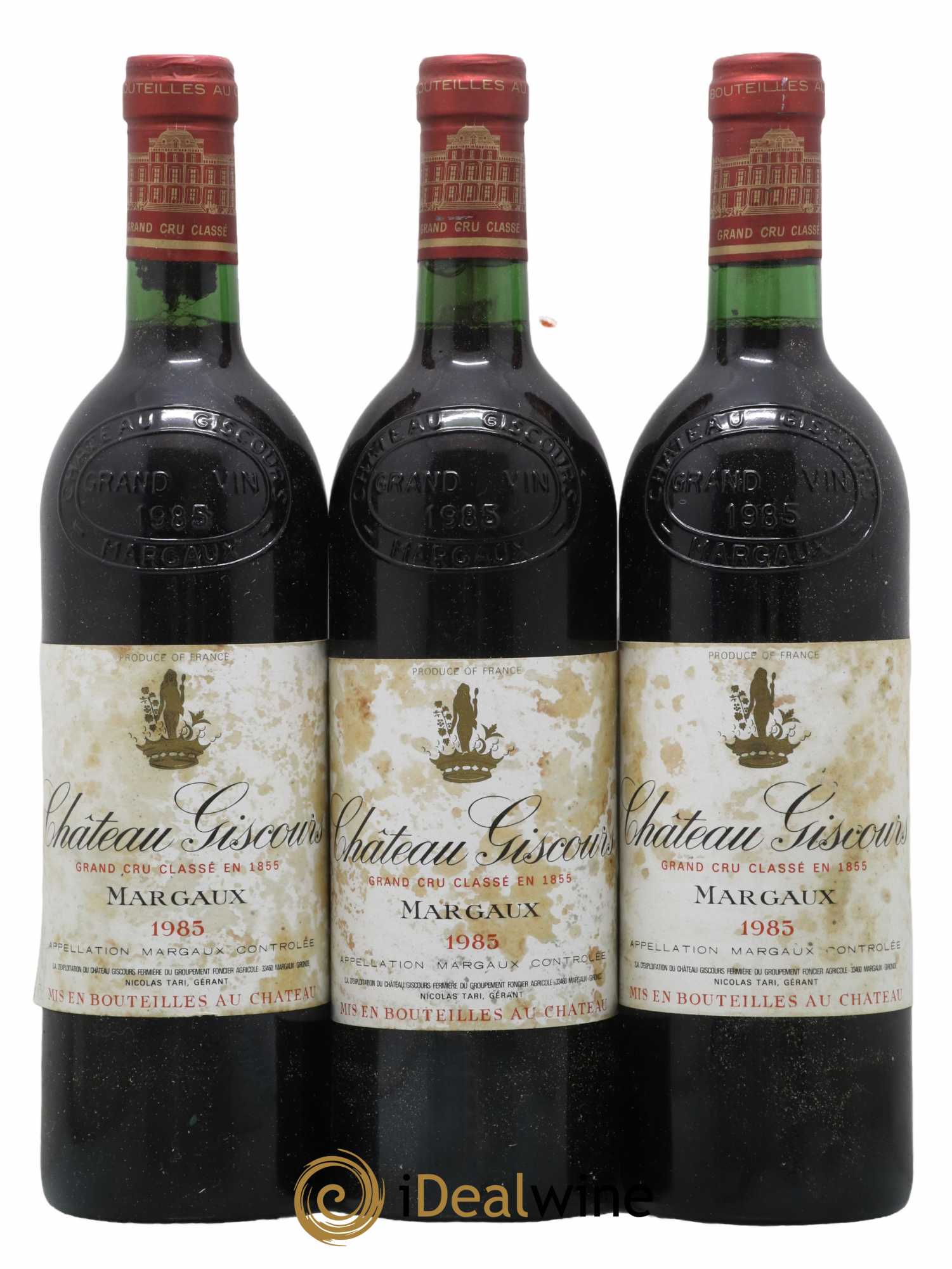 Château Giscours 3ème Grand Cru Classé 1985 - Lot de 3 bouteilles - 0
