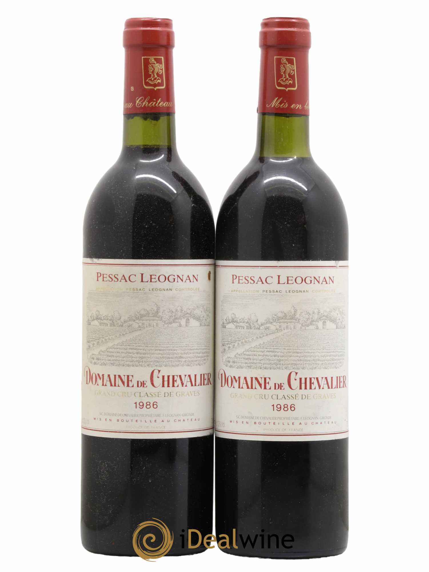 Domaine de Chevalier Cru Classé de Graves 1986 - Lot de 2 bouteilles - 0