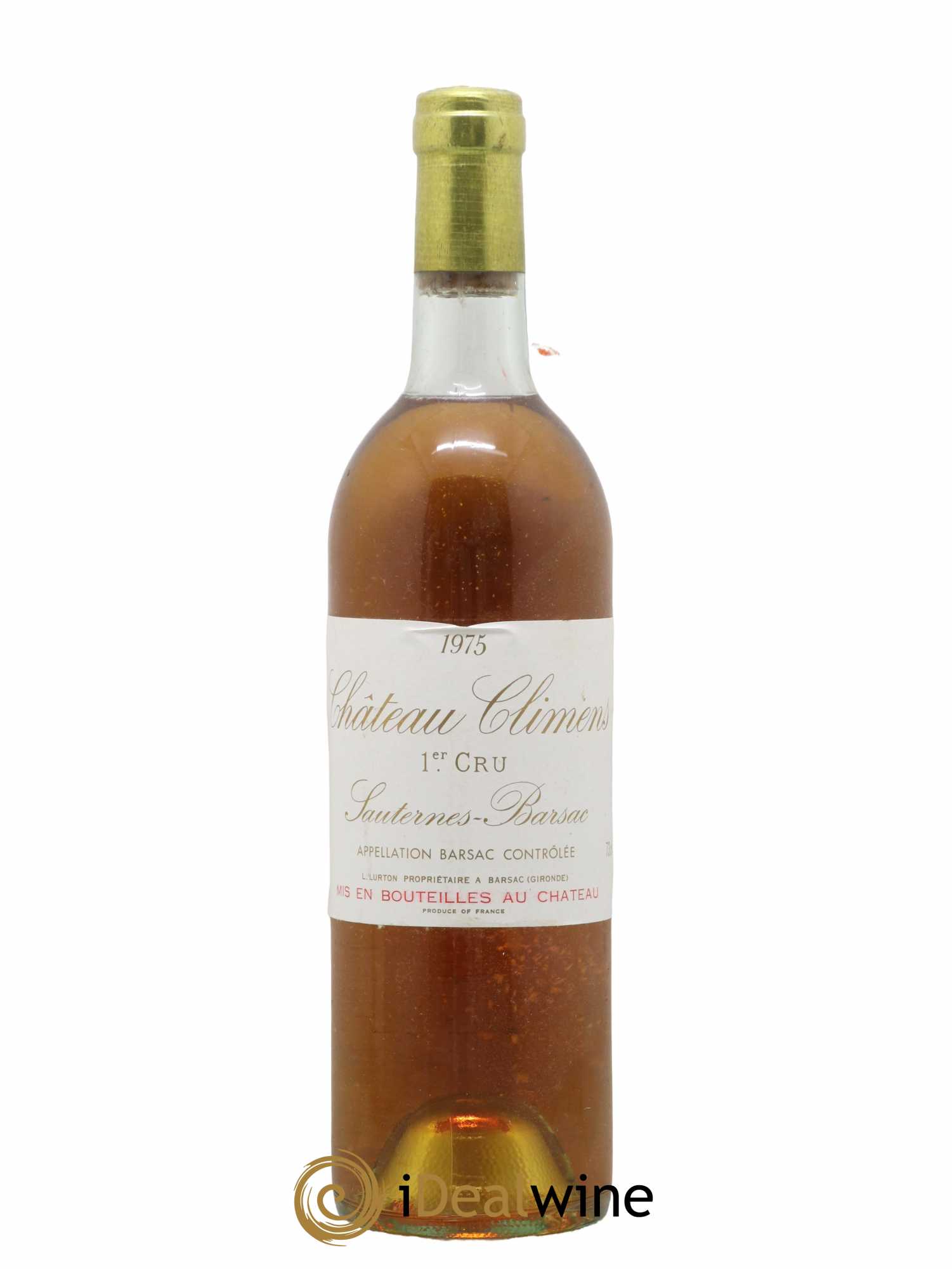 Château Climens 1er Grand Cru Classé 1975 - Posten von 1 Flasche - 0