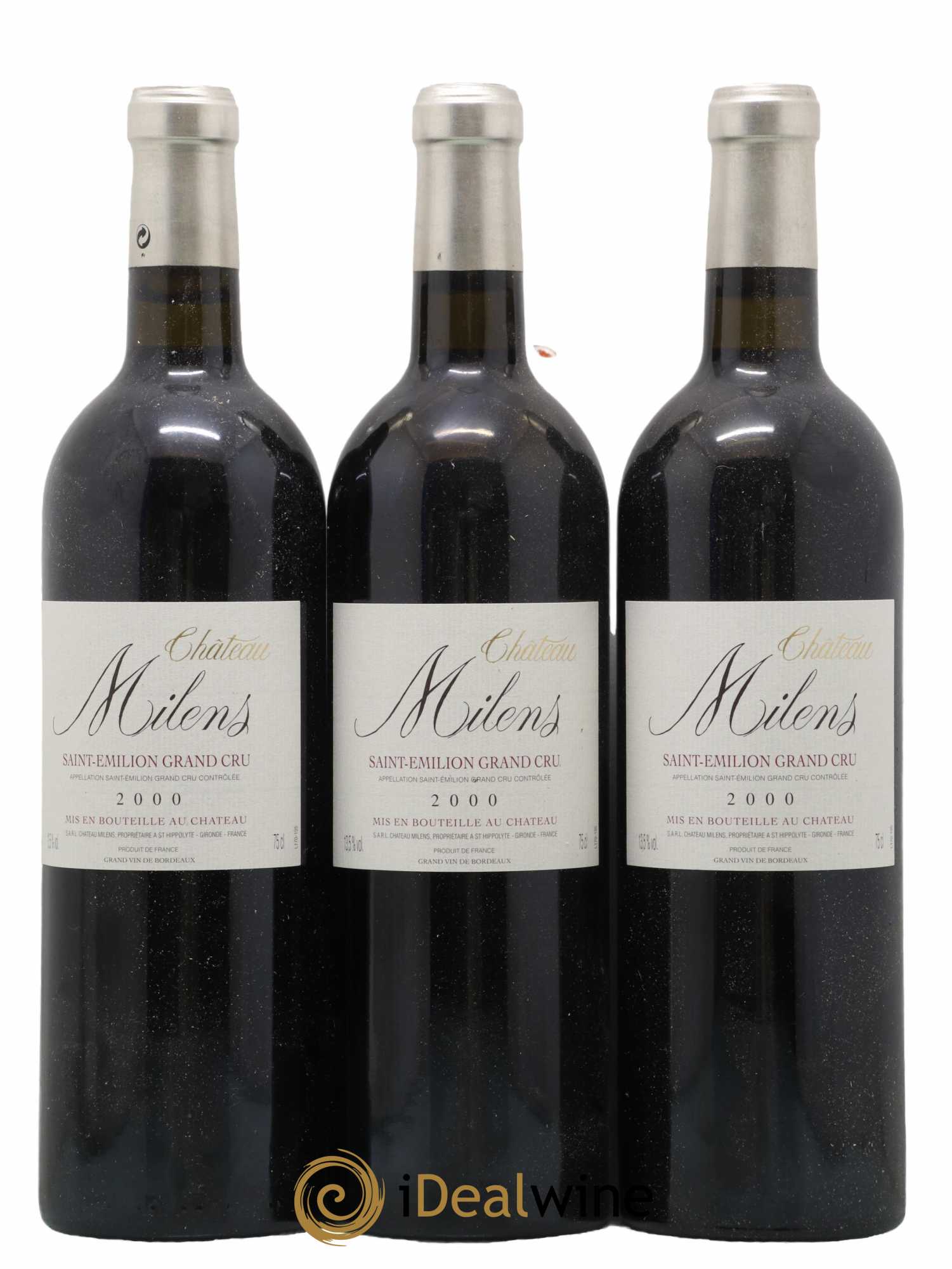 Château Milens 2000 - Lot de 3 bouteilles - 0