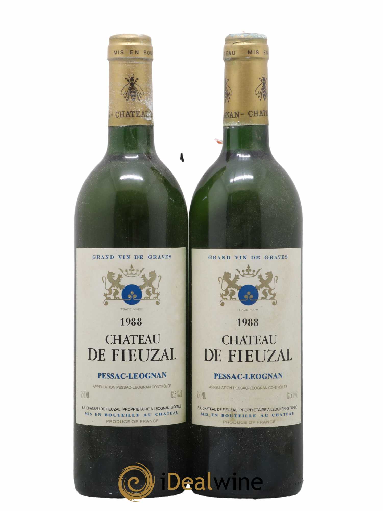 Château de Fieuzal 1988 - Lot de 2 bouteilles - 0