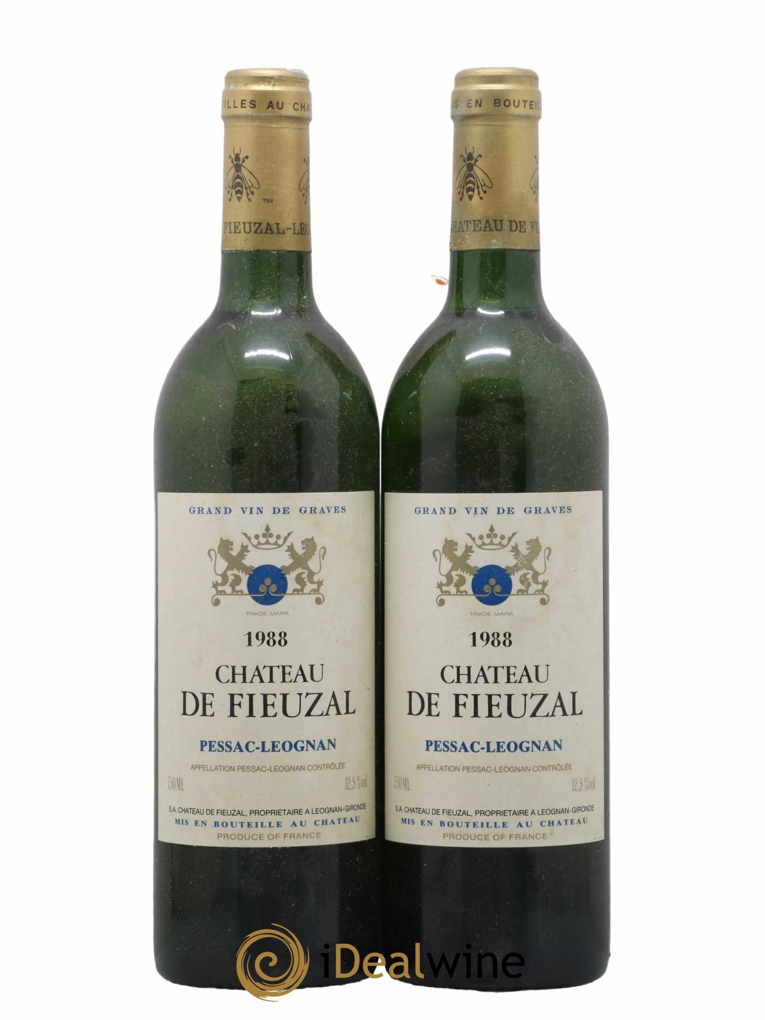 Château de Fieuzal 1988 - Lot de 2 bouteilles - 0