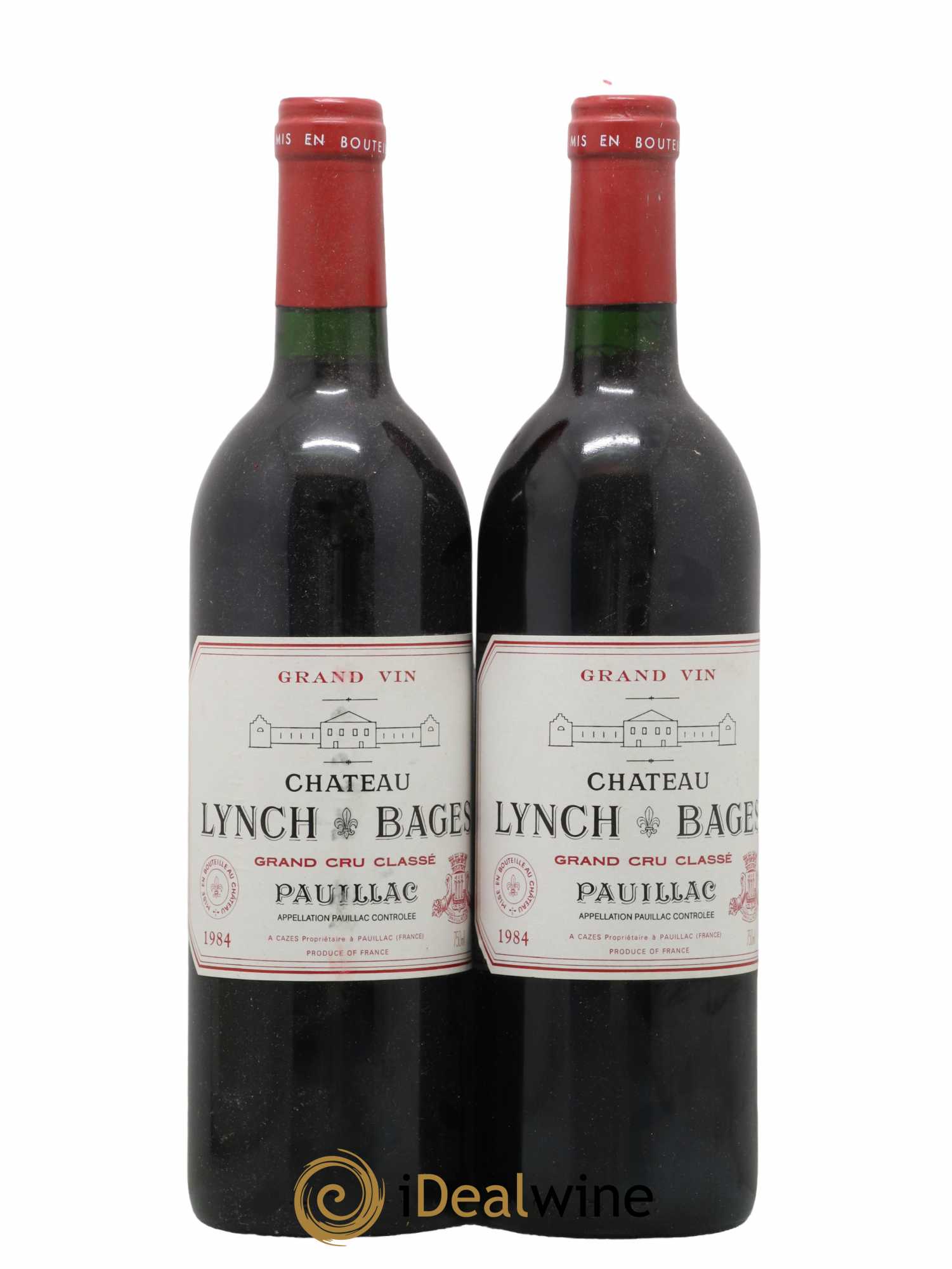 Château Lynch Bages 5ème Grand Cru Classé 1984 - Lot de 2 bouteilles - 0