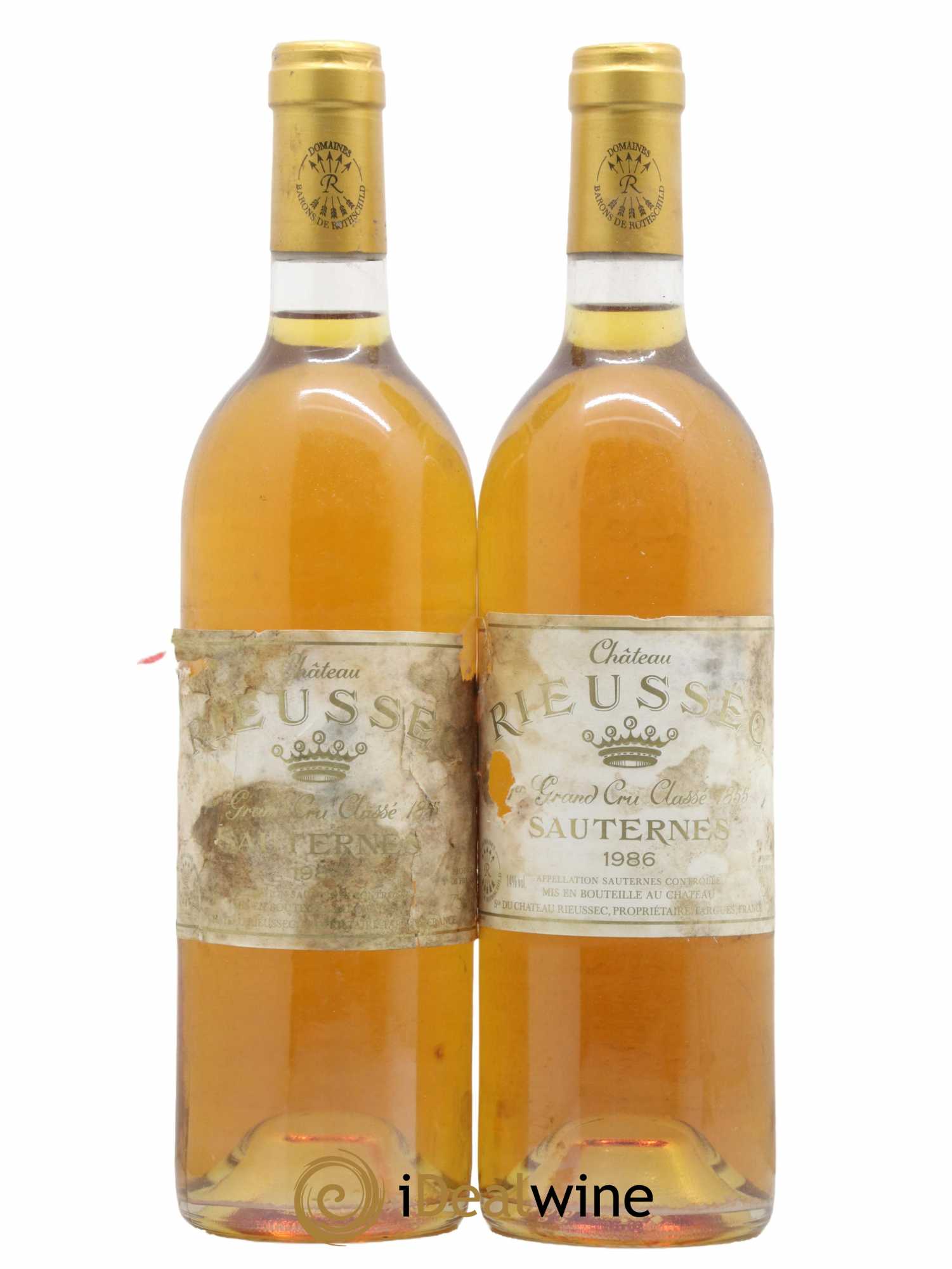 Château Rieussec 1er Grand Cru Classé 1986 - Lotto di 2 bottiglie - 0