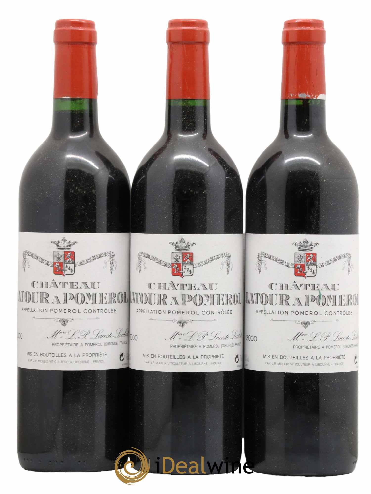 Château Latour à Pomerol 2000 - Lot de 3 bouteilles - 0
