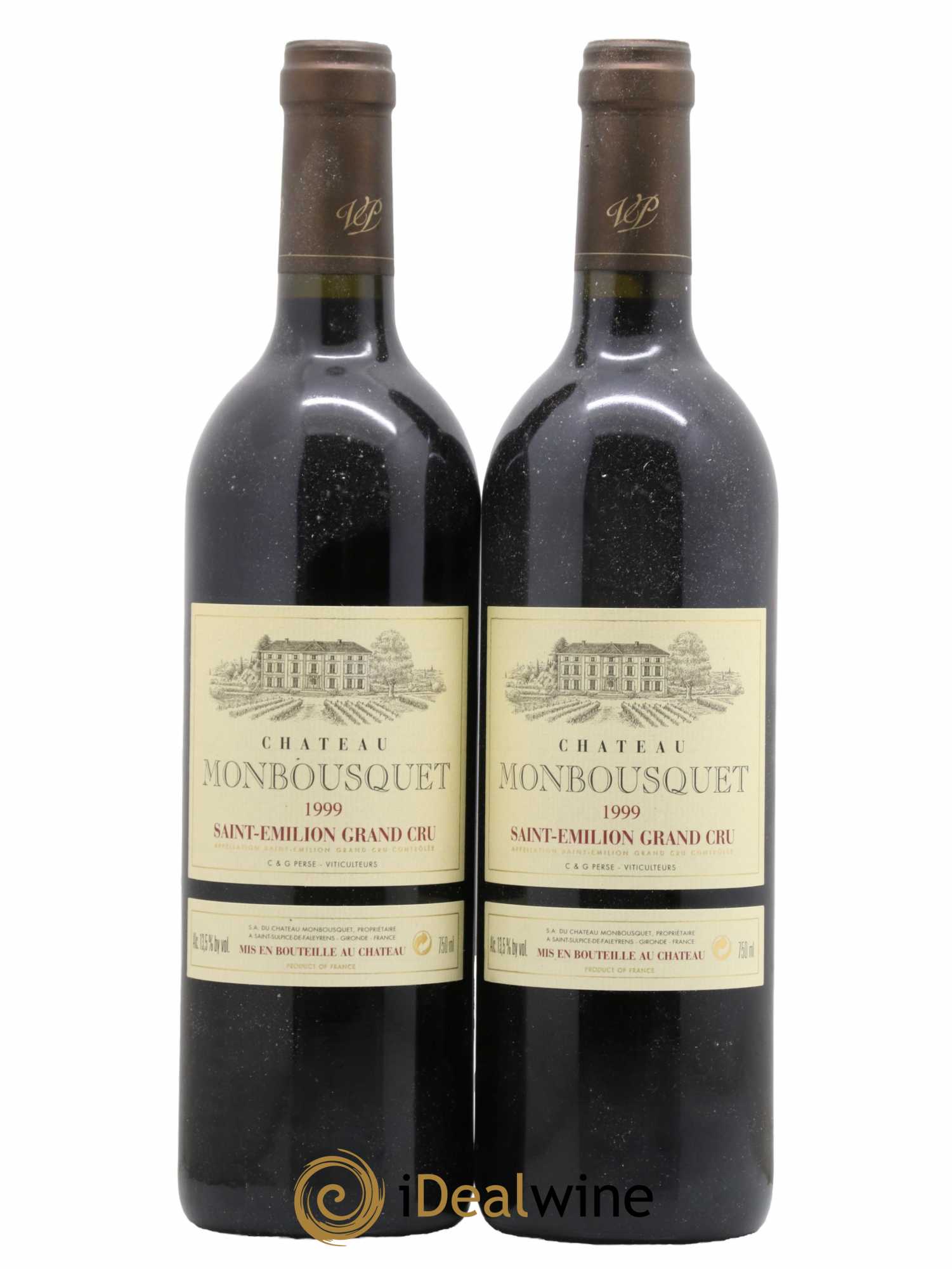 Château Monbousquet Grand Cru Classé 1999 - Lot de 2 bouteilles - 0