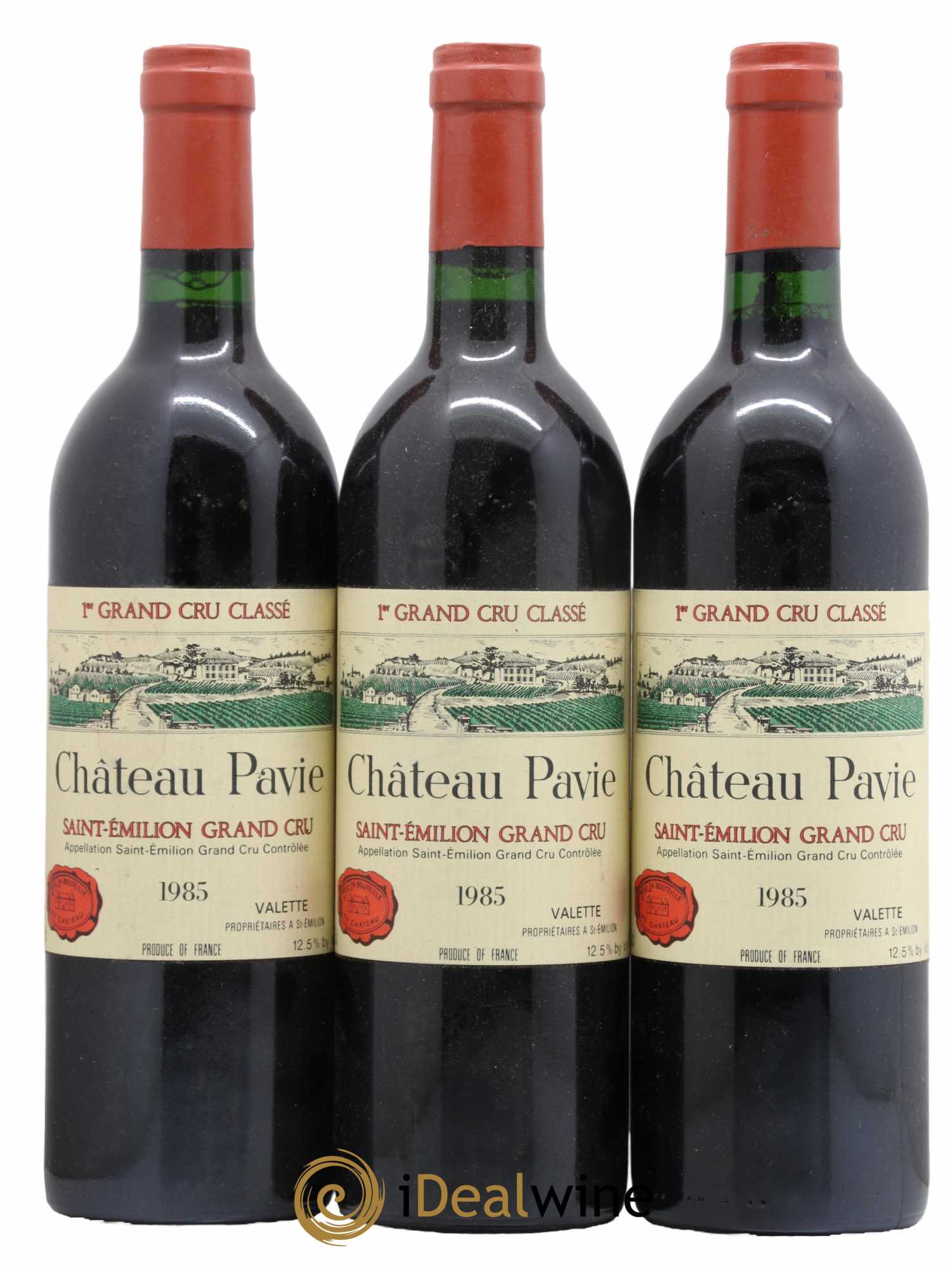 Château Pavie 1er Grand Cru Classé A 1985 - Lot de 3 bouteilles - 0