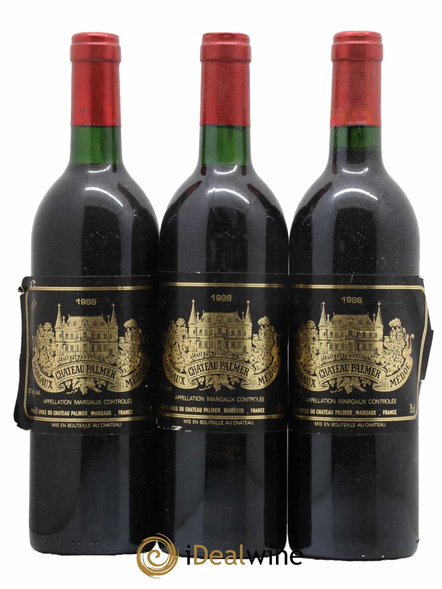 Château Palmer 3ème Grand Cru Classé 1988 - Lot de 3 bouteilles - 0