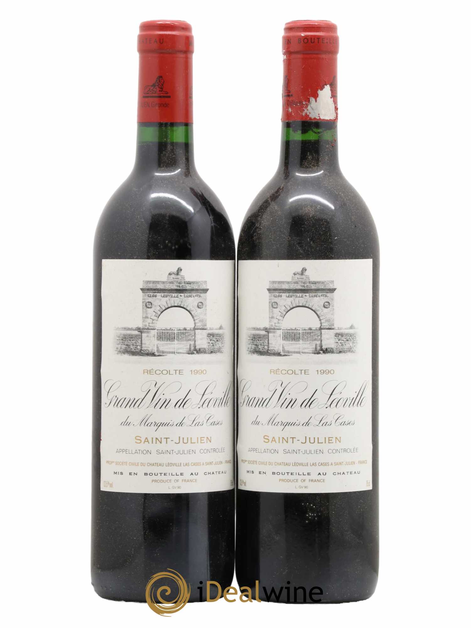 Château Léoville Las Cases 2ème Grand Cru Classé 1990 - Lot de 2 bouteilles - 0