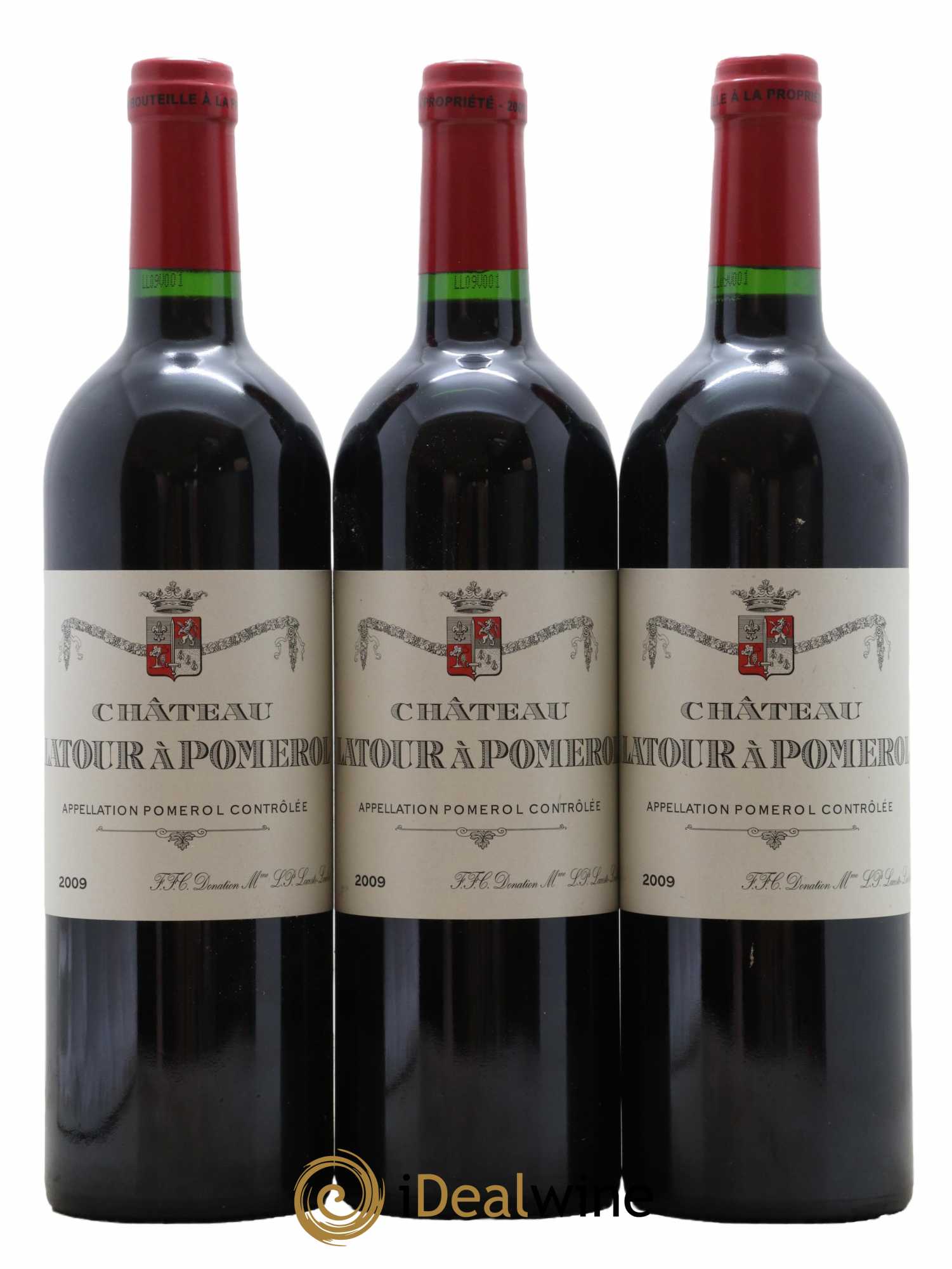 Château Latour à Pomerol 2009 - Lot de 3 bouteilles - 0