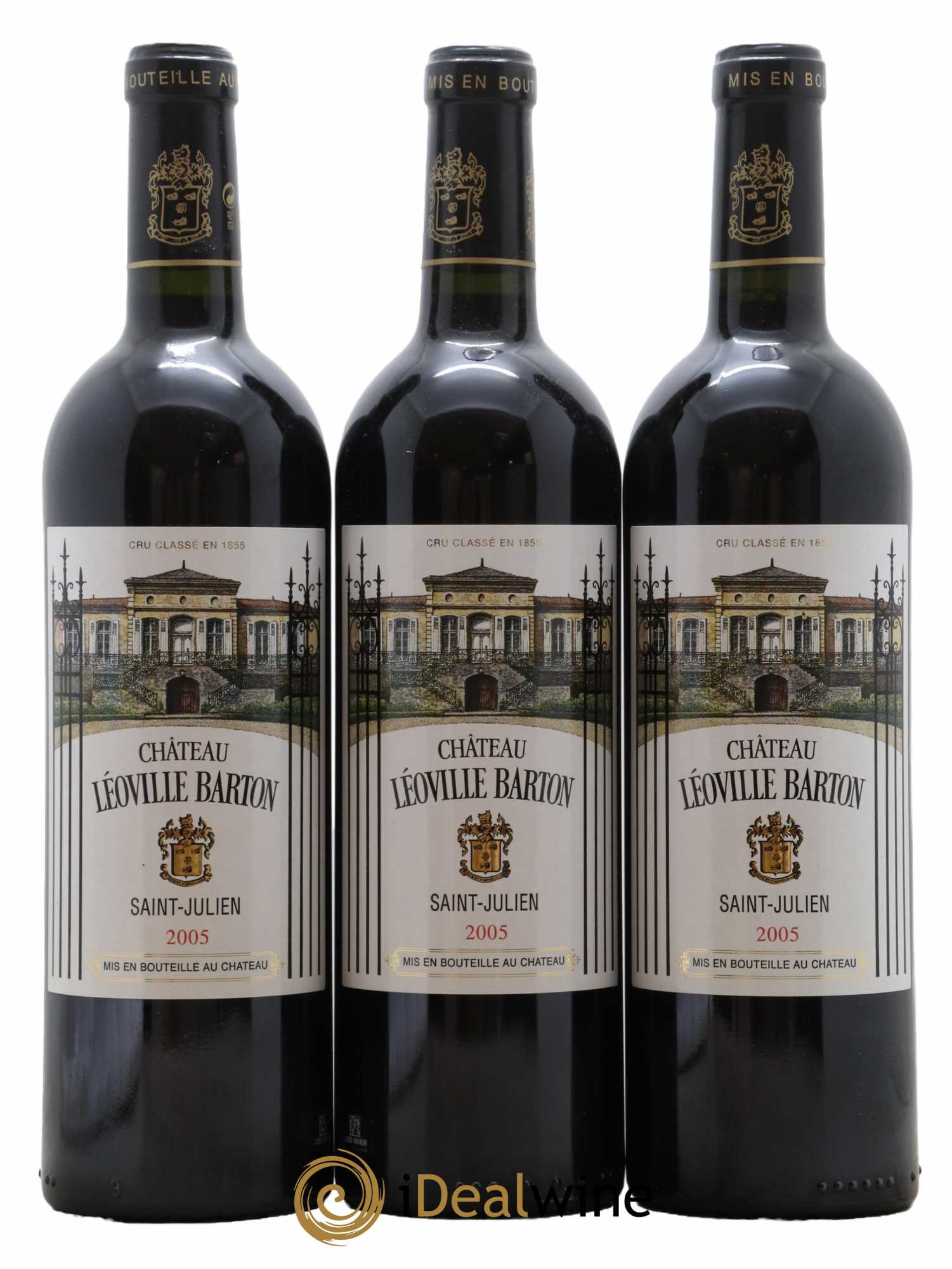 Château Léoville Barton 2ème Grand Cru Classé 2005 - Lot de 3 bouteilles - 0