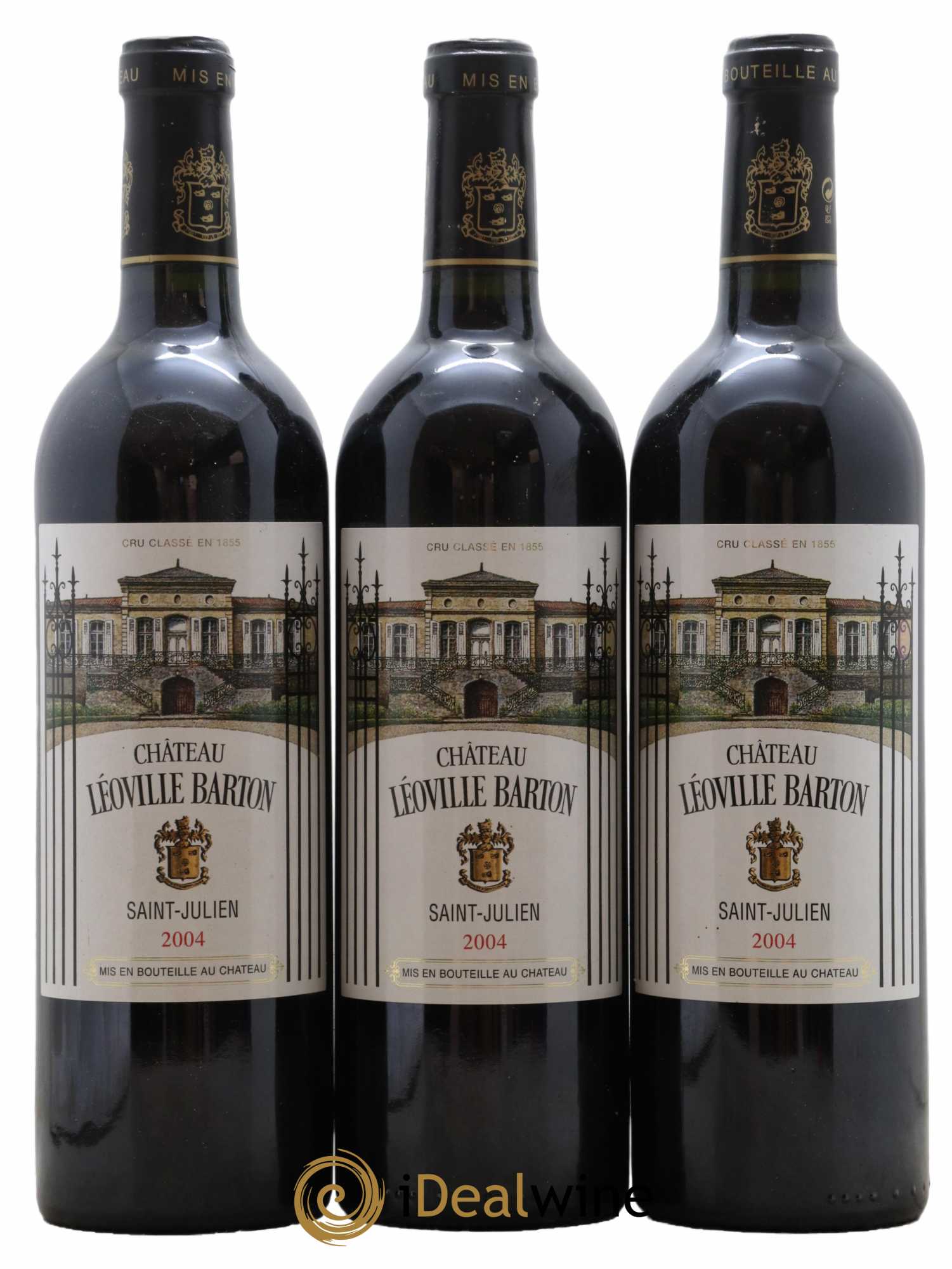 Château Léoville Barton 2ème Grand Cru Classé 2004 - Lot de 3 bouteilles - 0