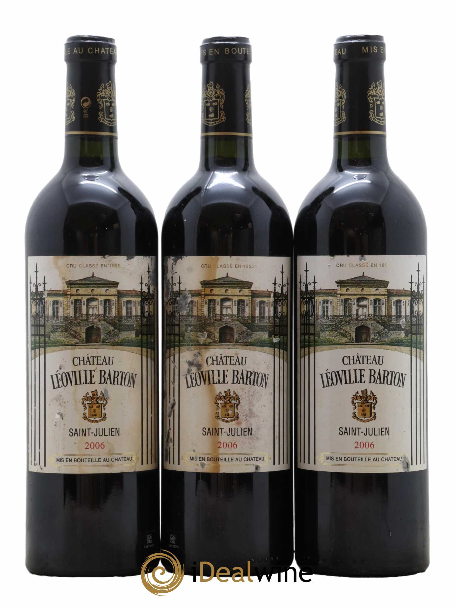 Château Léoville Barton 2ème Grand Cru Classé 2006 - Lot de 3 bouteilles - 0