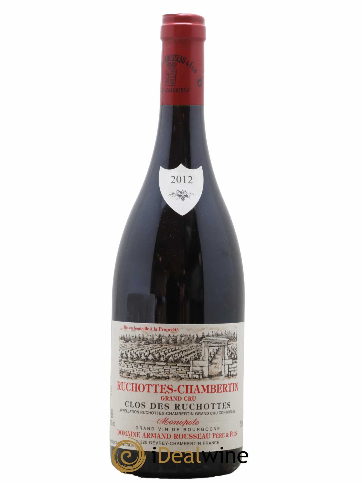Ruchottes-Chambertin Grand Cru Clos des Ruchottes Armand Rousseau (Domaine) 2012 - Posten von 1 Flasche - 0