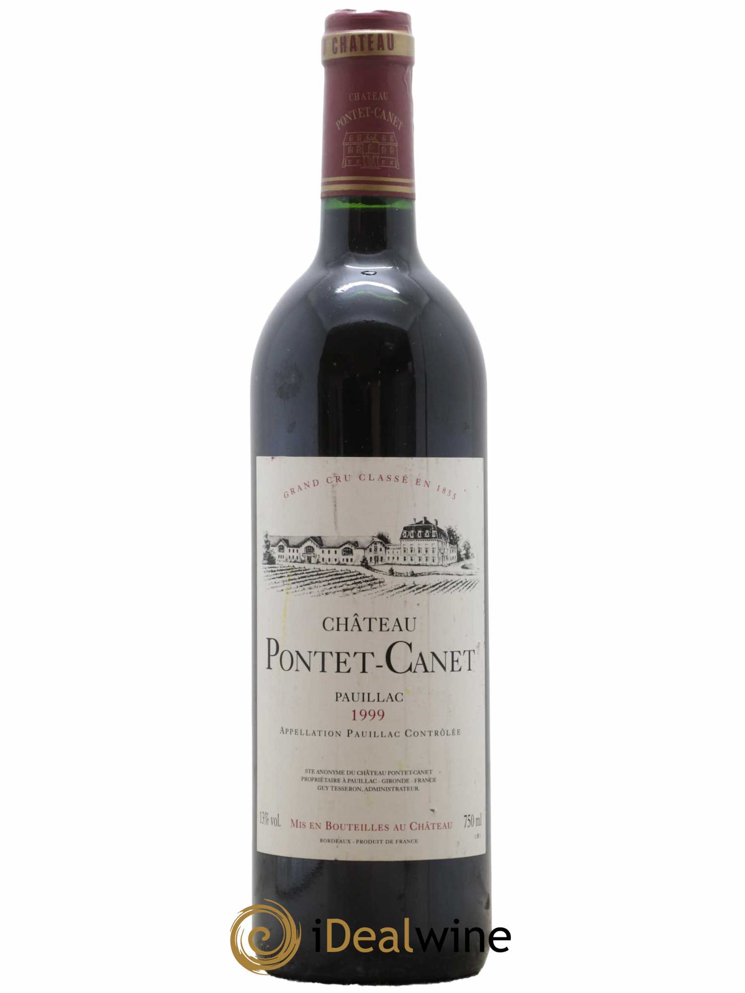 Château Pontet Canet 5ème Grand Cru Classé 1999 - Lot de 1 bouteille - 0